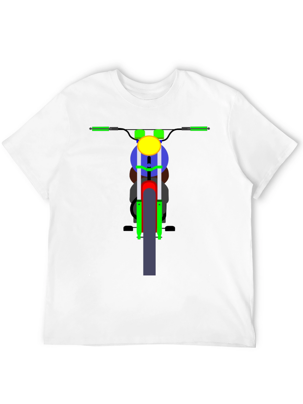 Motorcycle Graphic T-Shirt - Black