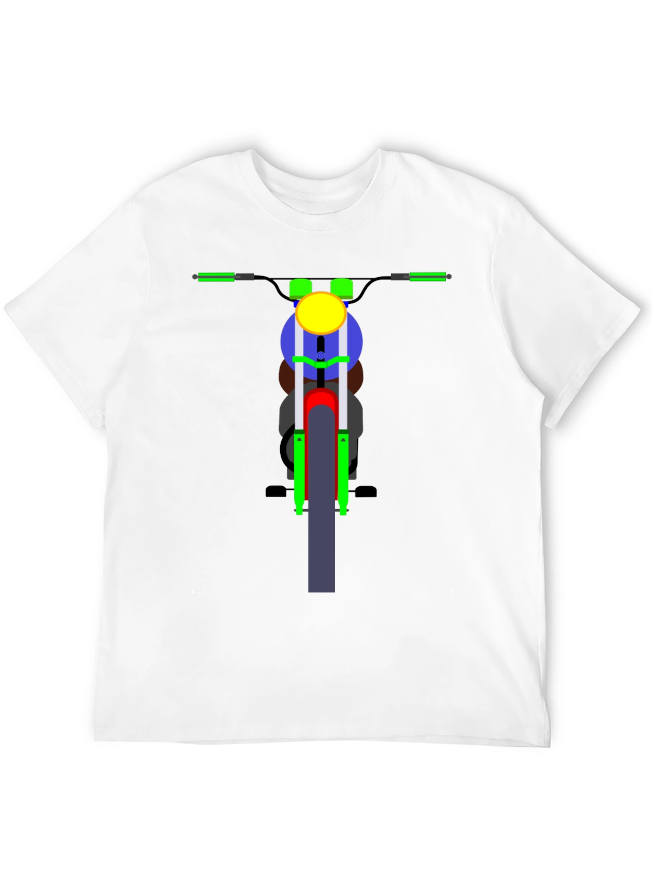 Motorcycle Graphic T-Shirt - Black