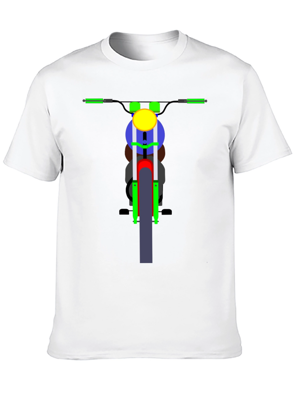 Motorcycle Graphic T-Shirt - Black