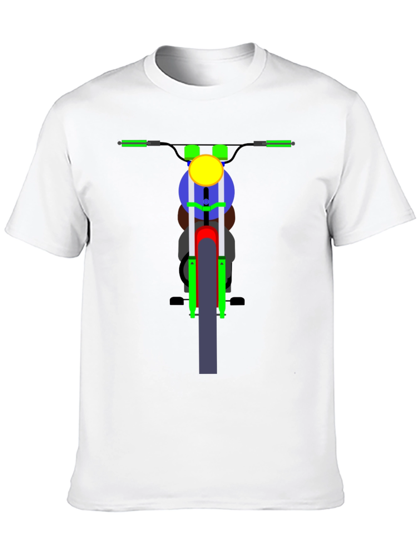 Motorcycle Graphic T-Shirt - Black