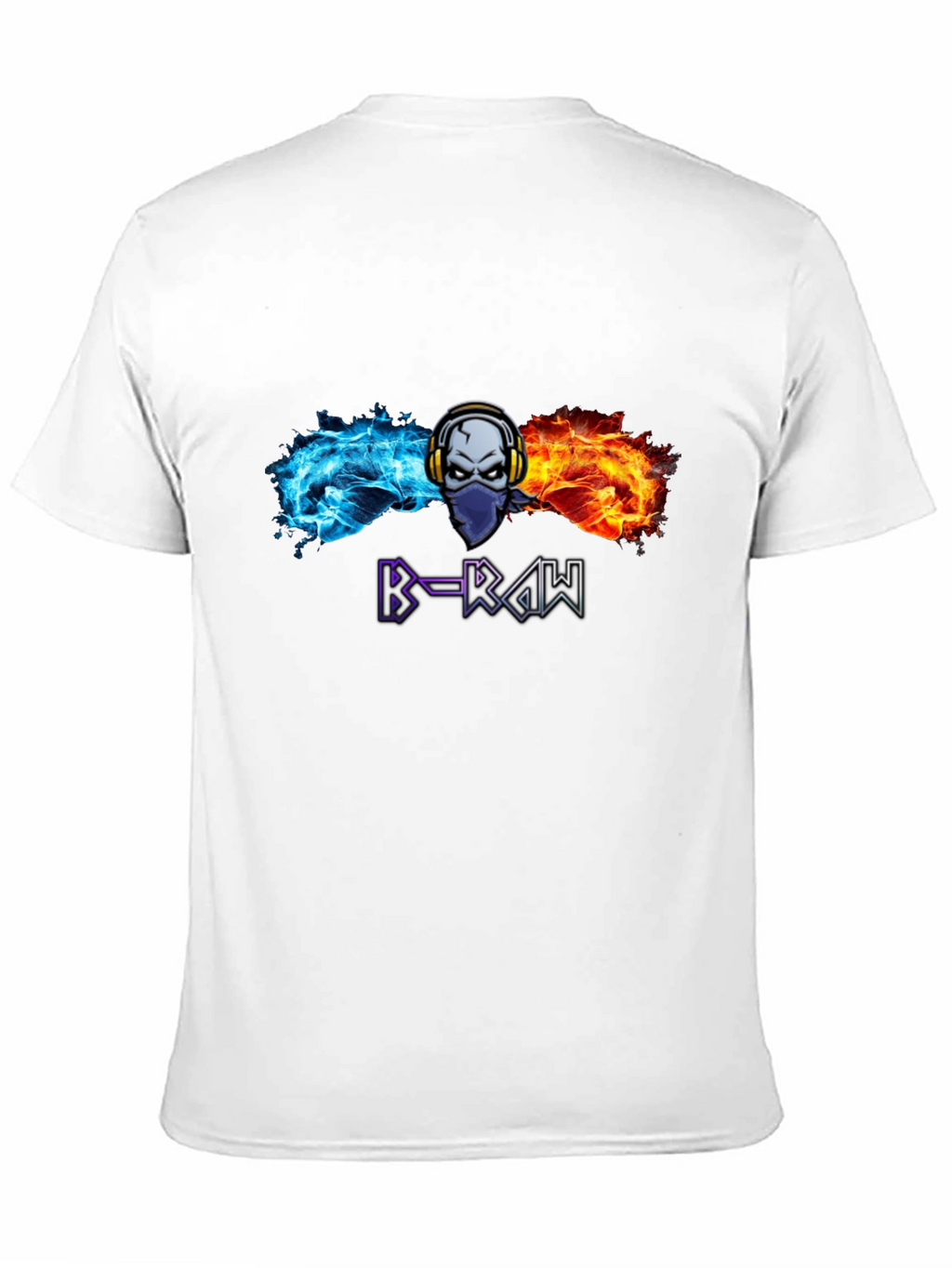 B-RAW Graphic T-Shirt - Skull Headphones Tee
