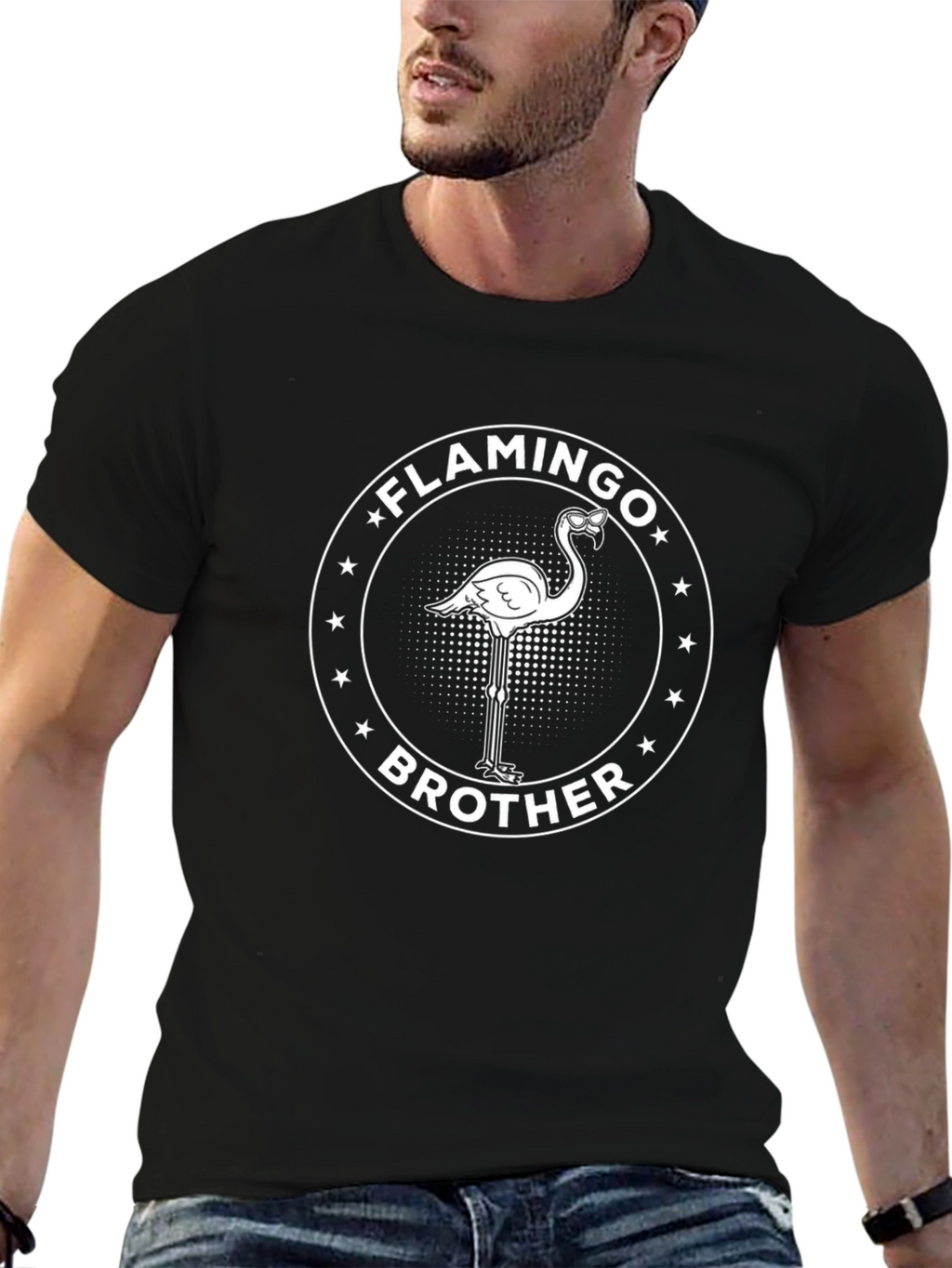Flamingo Brother T-Shirt - Cool Graphic Tee