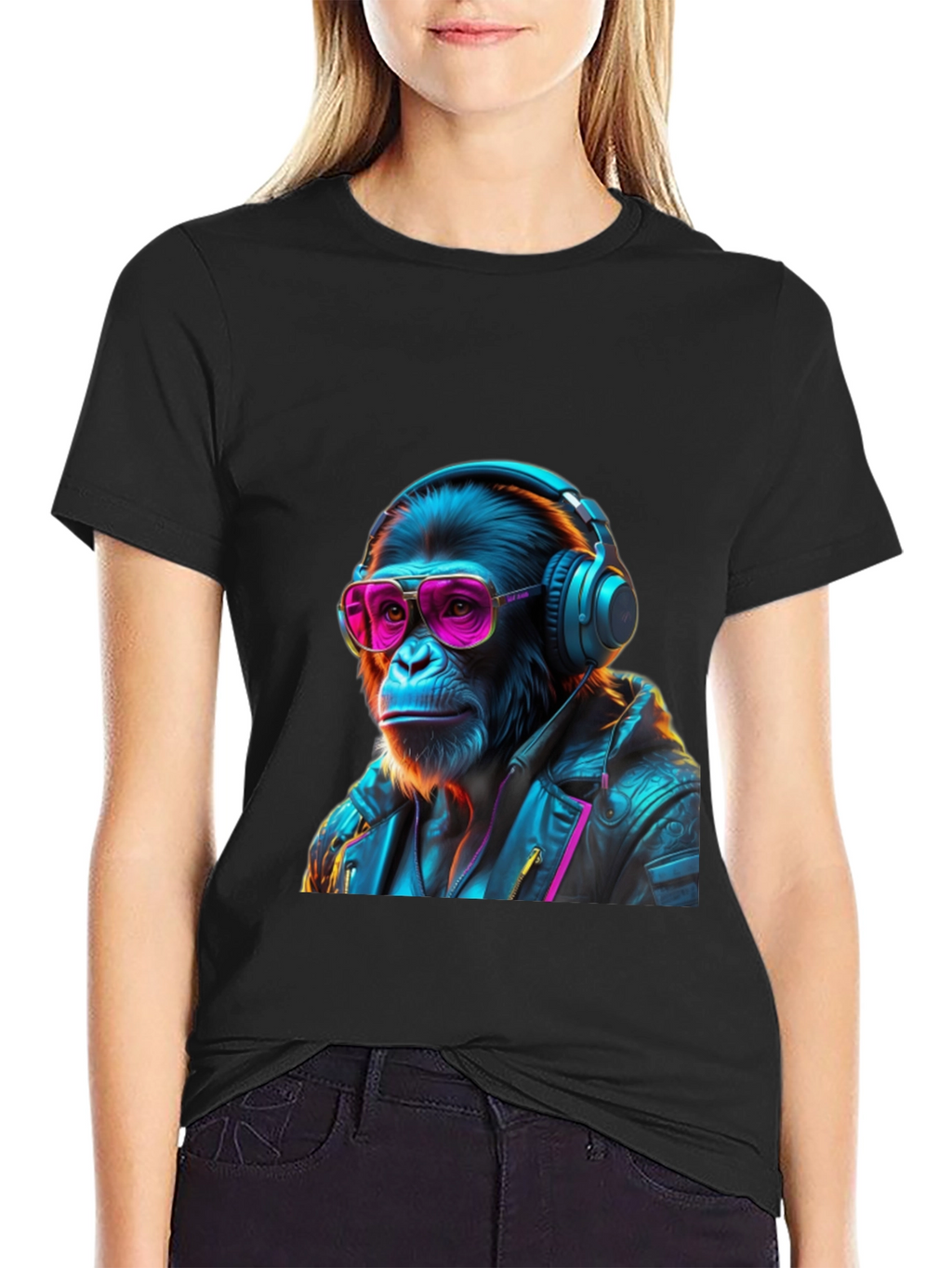 Retro Monkey DJ Graphic Tee