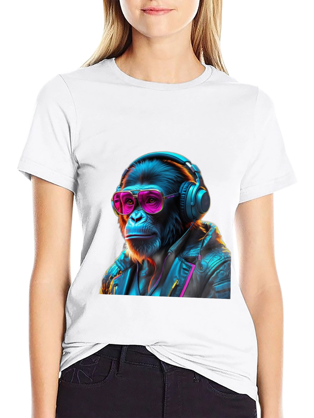 Retro Monkey DJ Graphic Tee