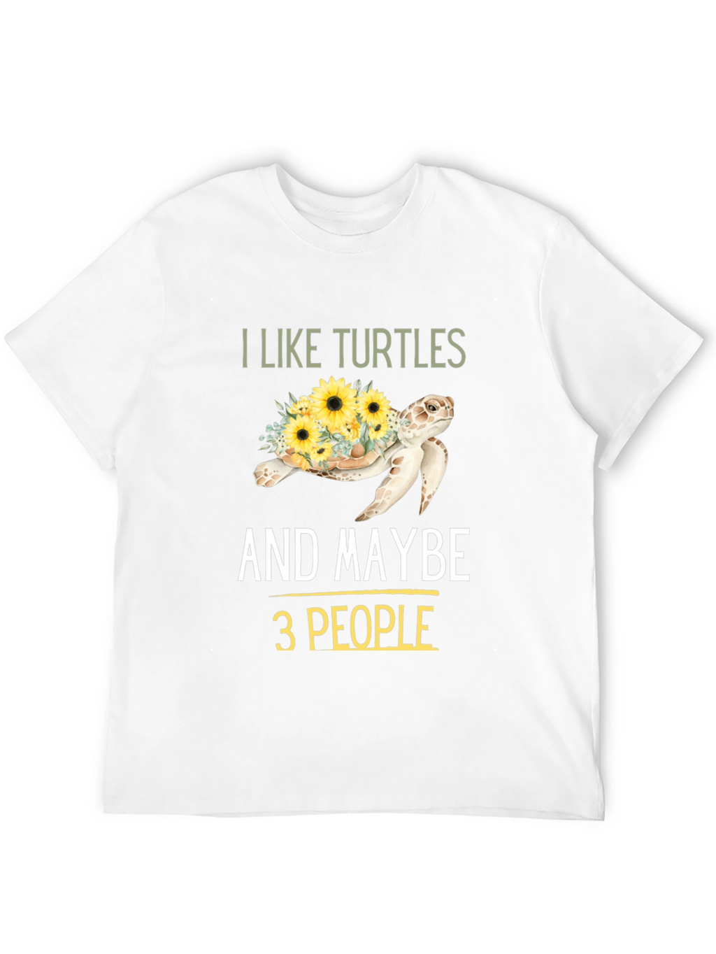 I Like Turtles & Maybe 3 People Graphic Tee