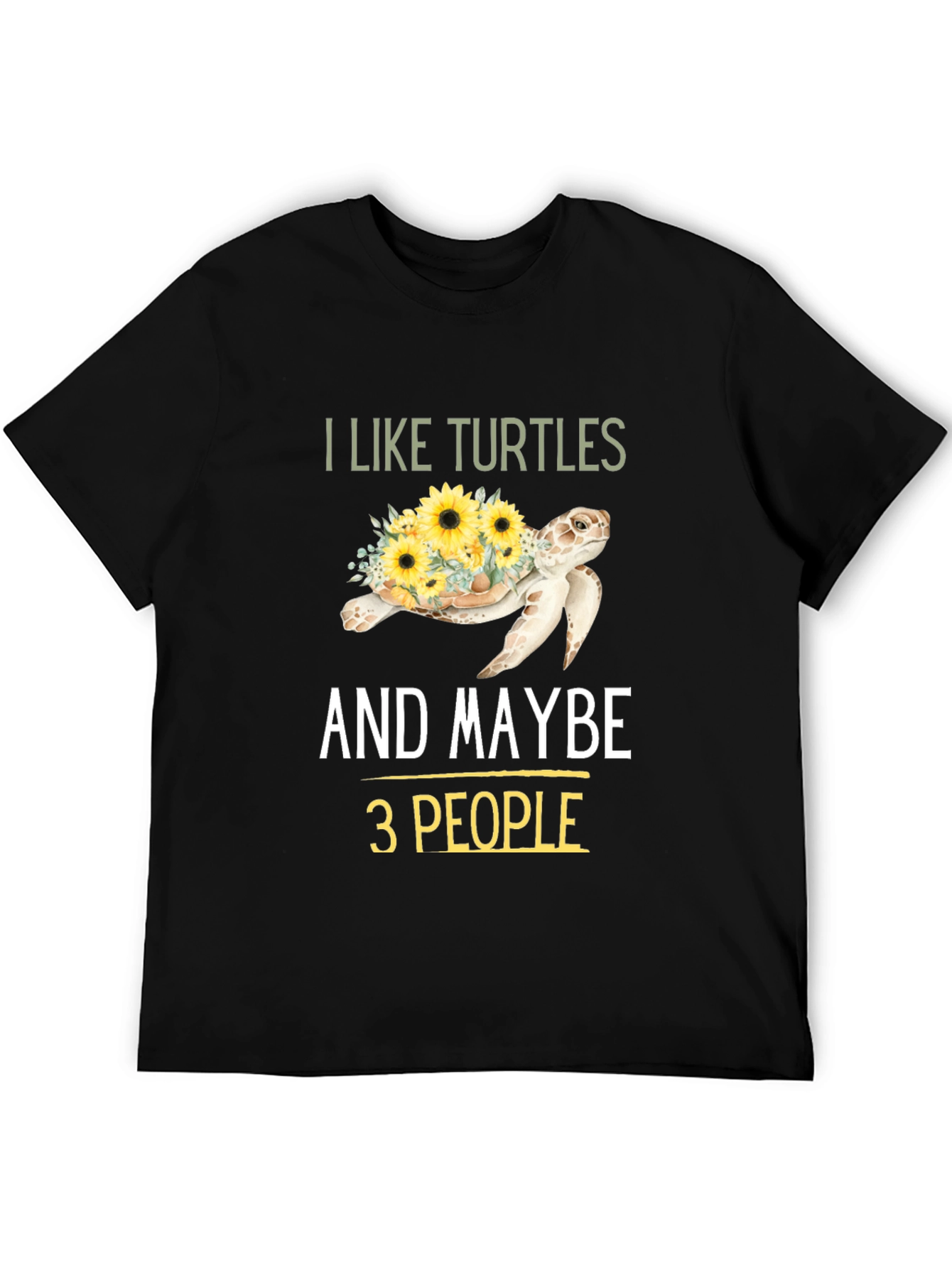 I Like Turtles & Maybe 3 People Graphic Tee