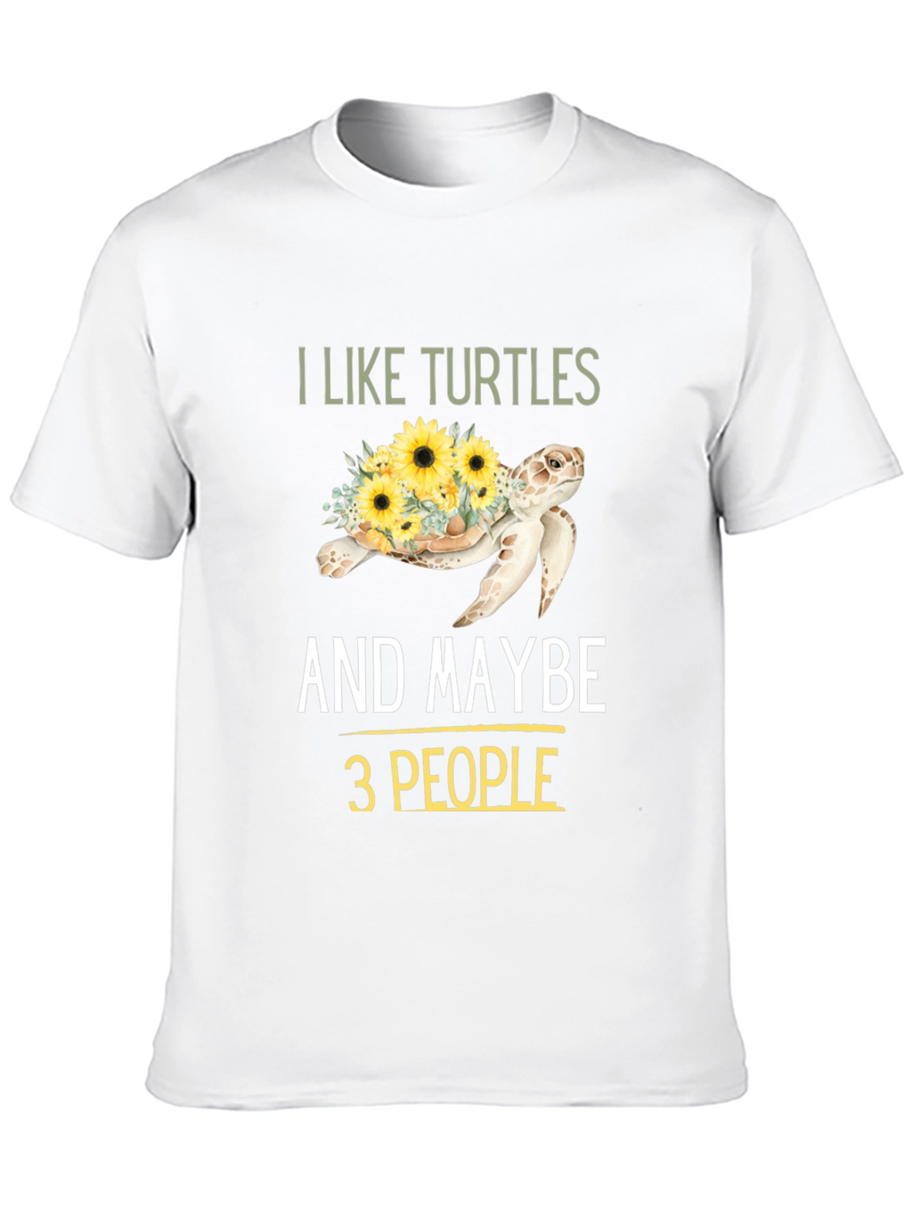 I Like Turtles & Maybe 3 People Graphic Tee