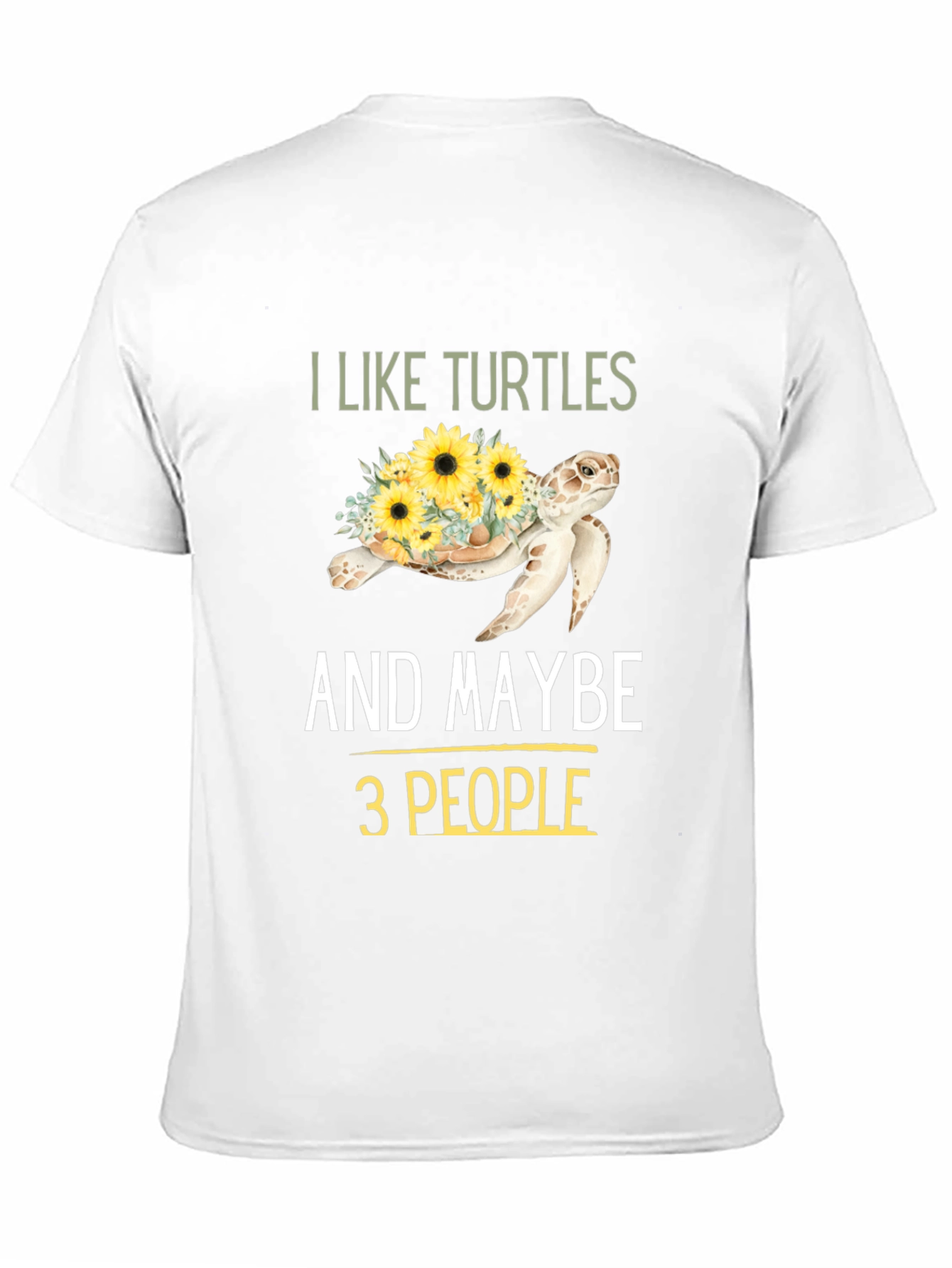 I Like Turtles & Maybe 3 People Graphic Tee