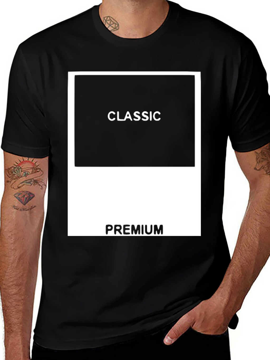 Classic Premium Black Graphic T-Shirt