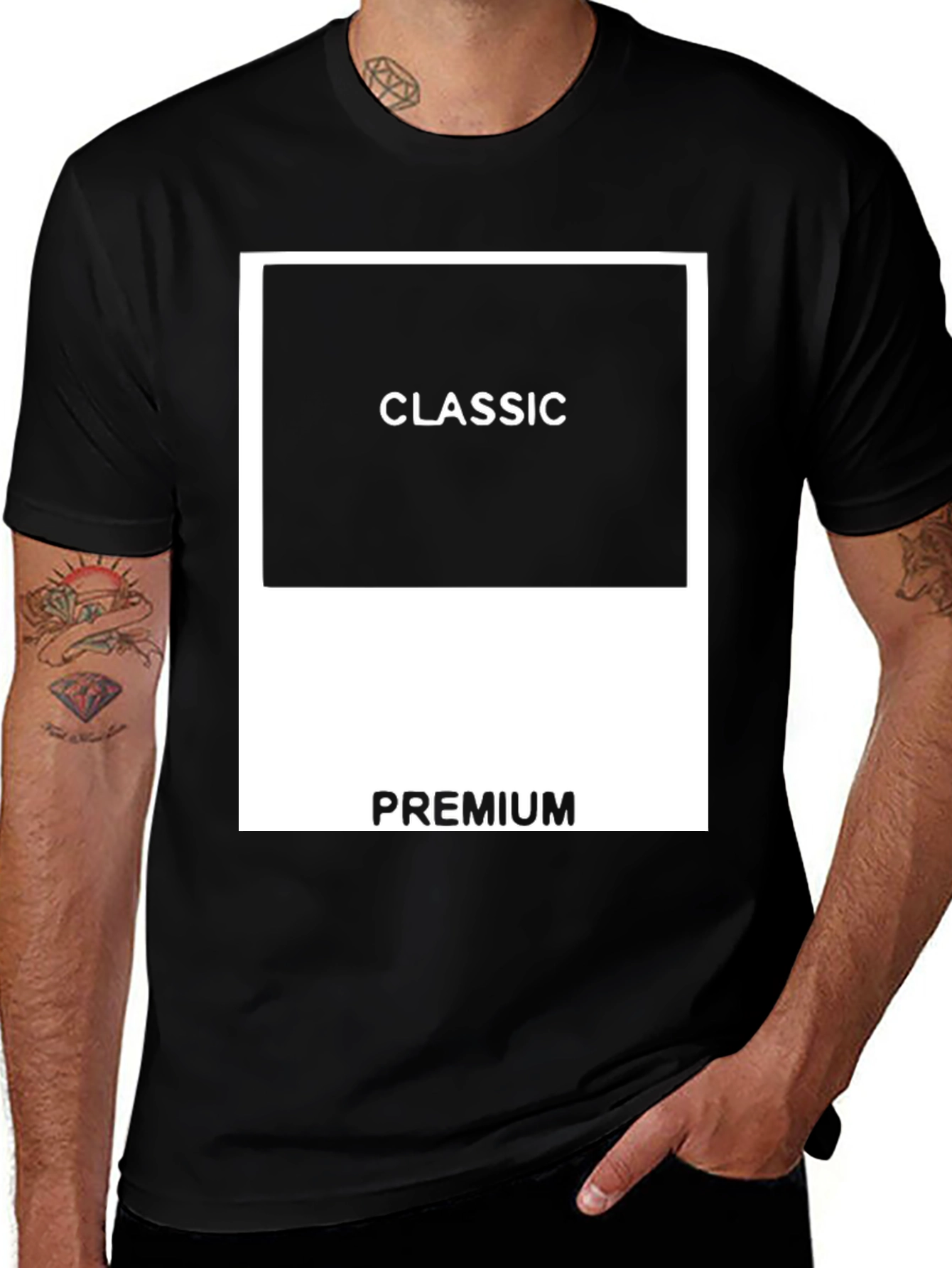 Classic Premium Black Graphic T-Shirt