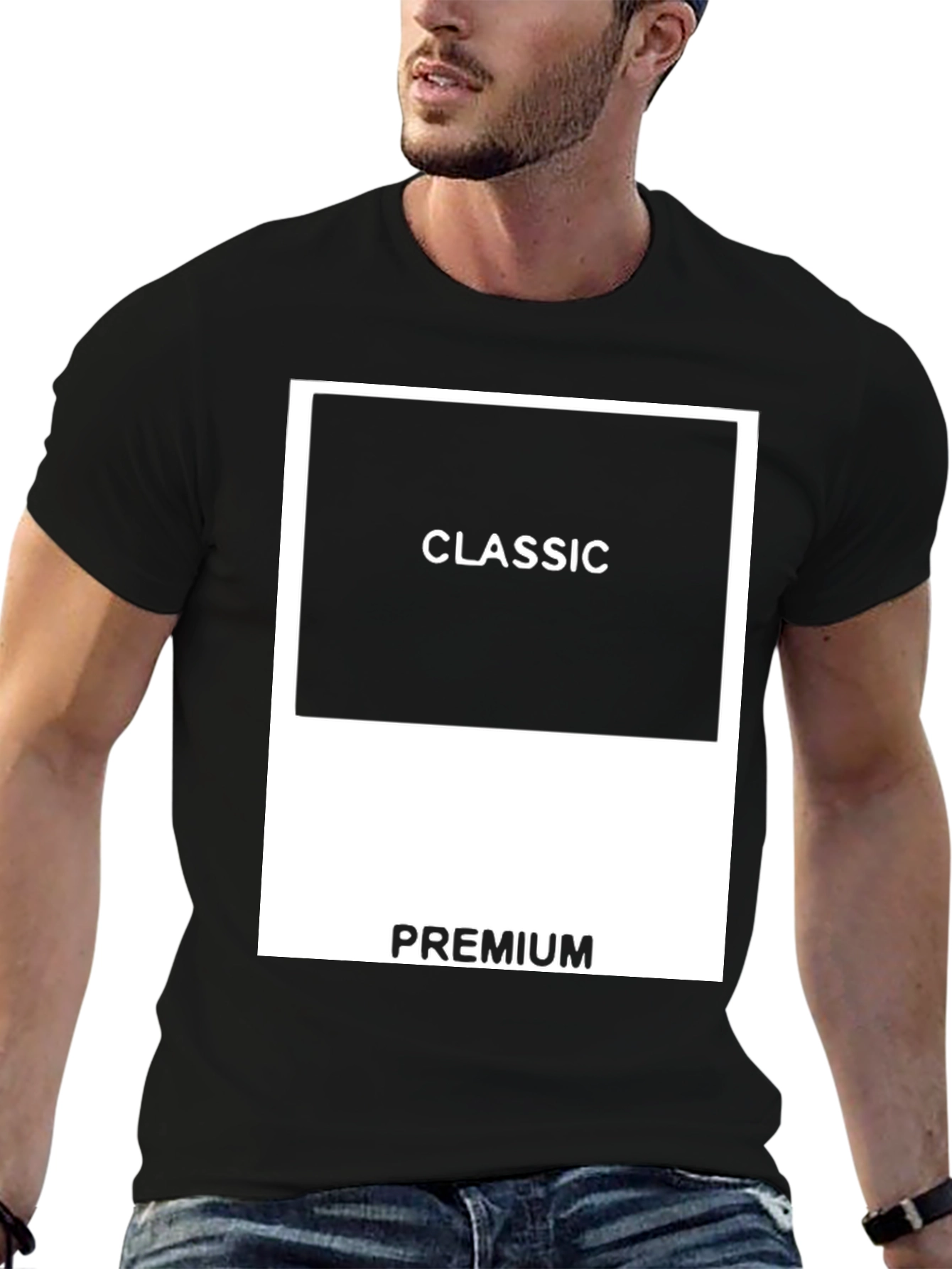 Classic Premium Black Graphic T-Shirt