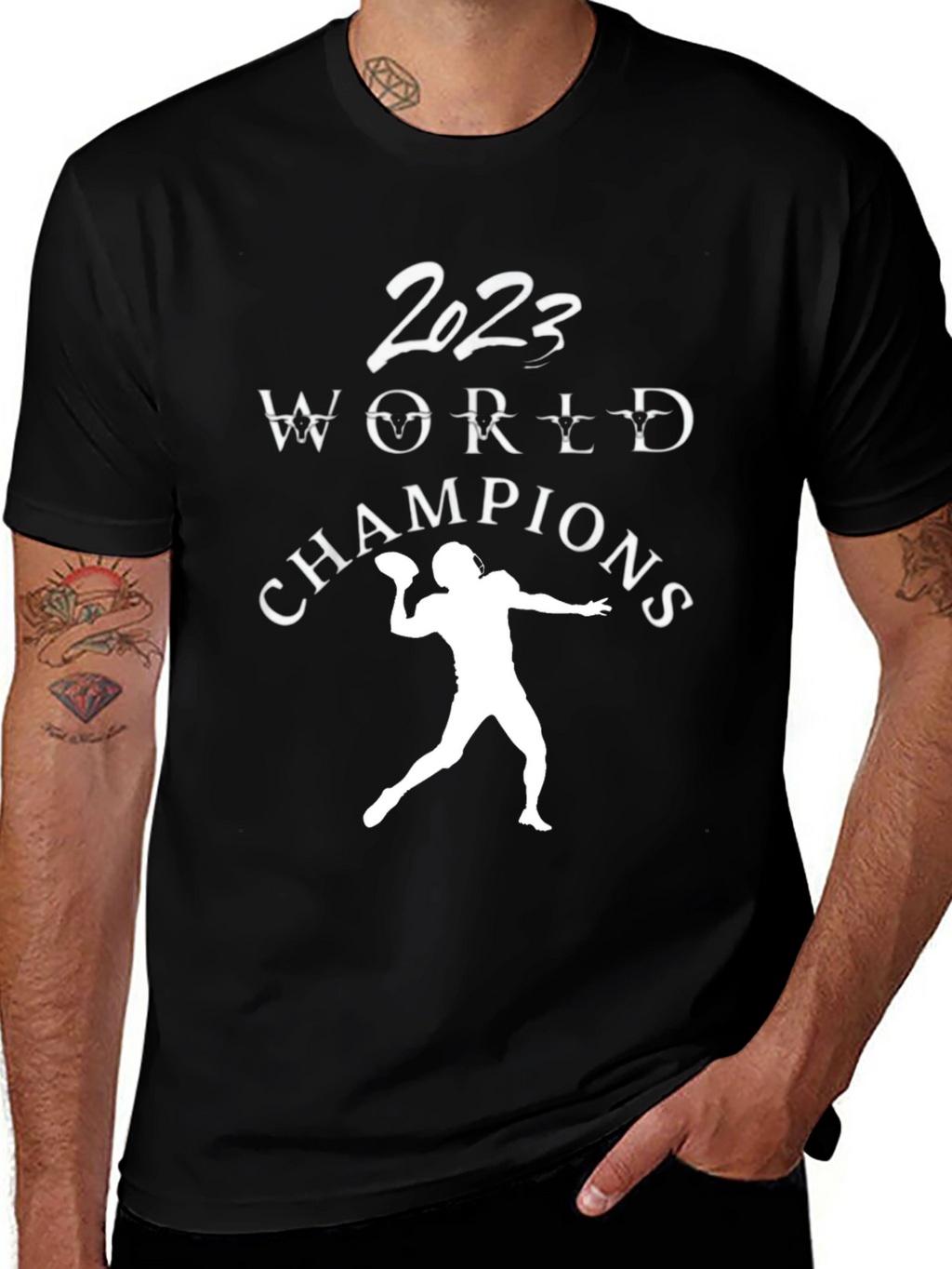 2023 World Champions Football Graphic T-Shirt