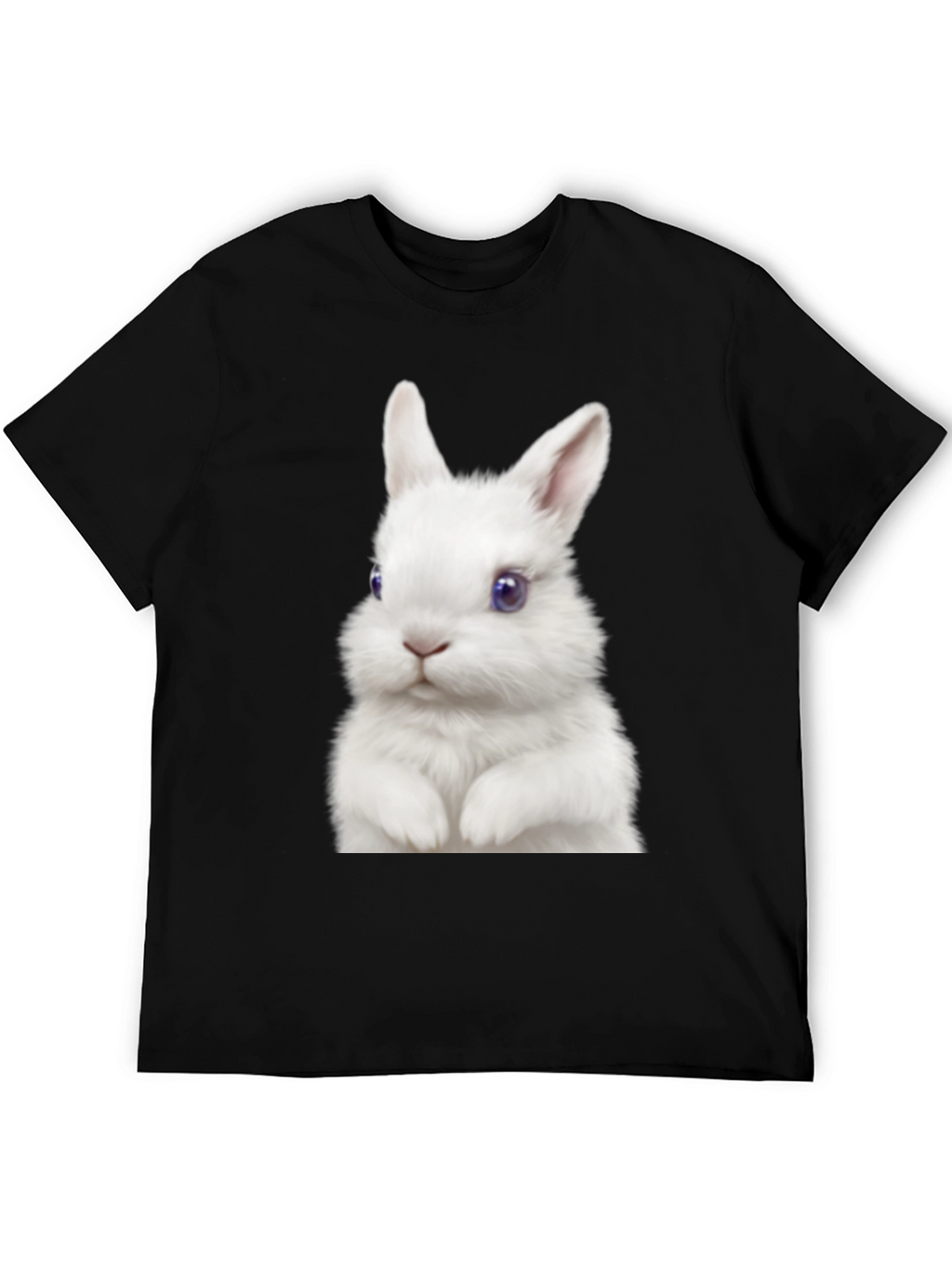 Bunny Graphic Black T-Shirt