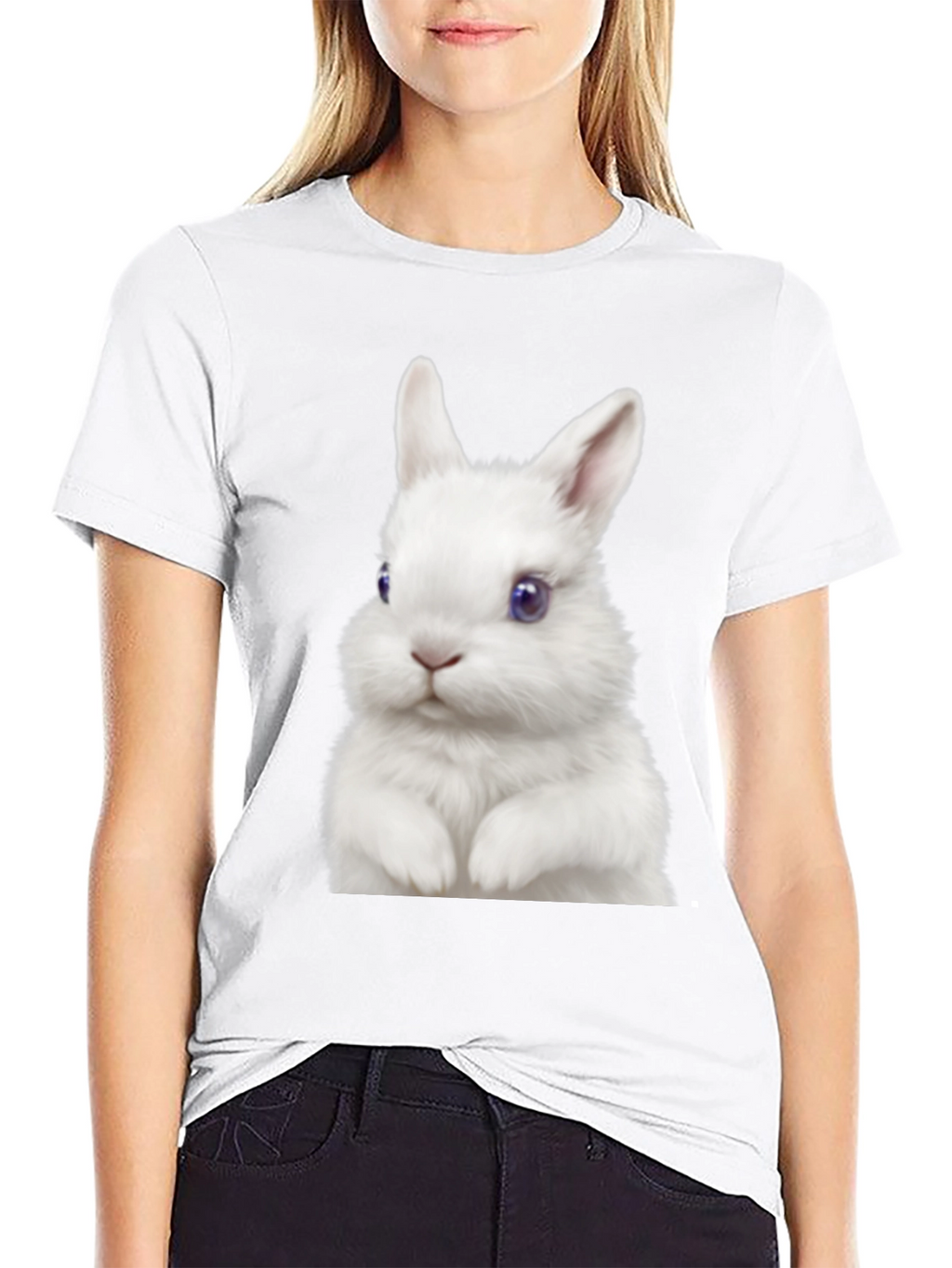 Bunny Graphic Black T-Shirt
