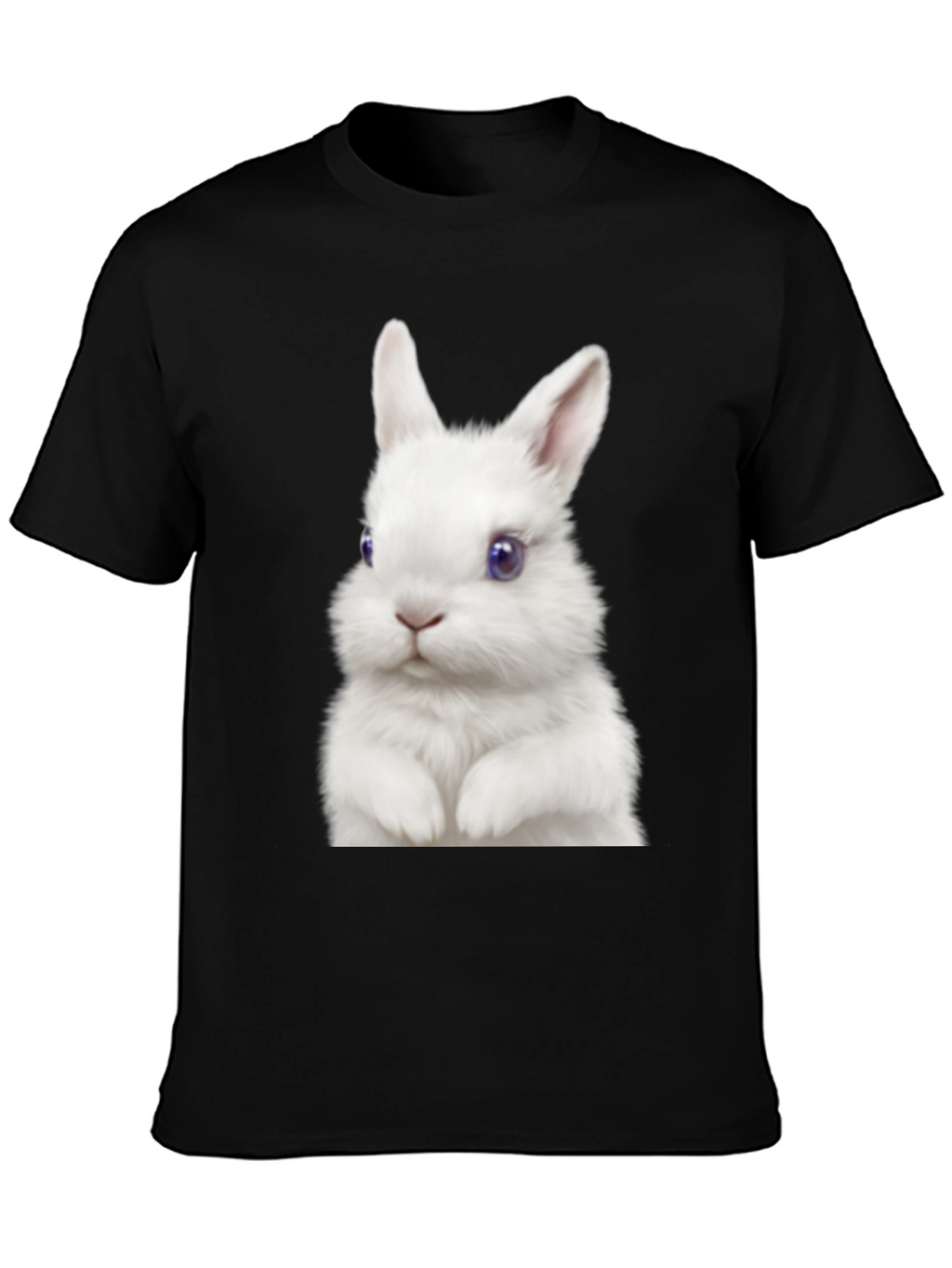 Bunny Graphic Black T-Shirt