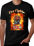 Firefighter T-Shirt - Courage Honor Fire Design