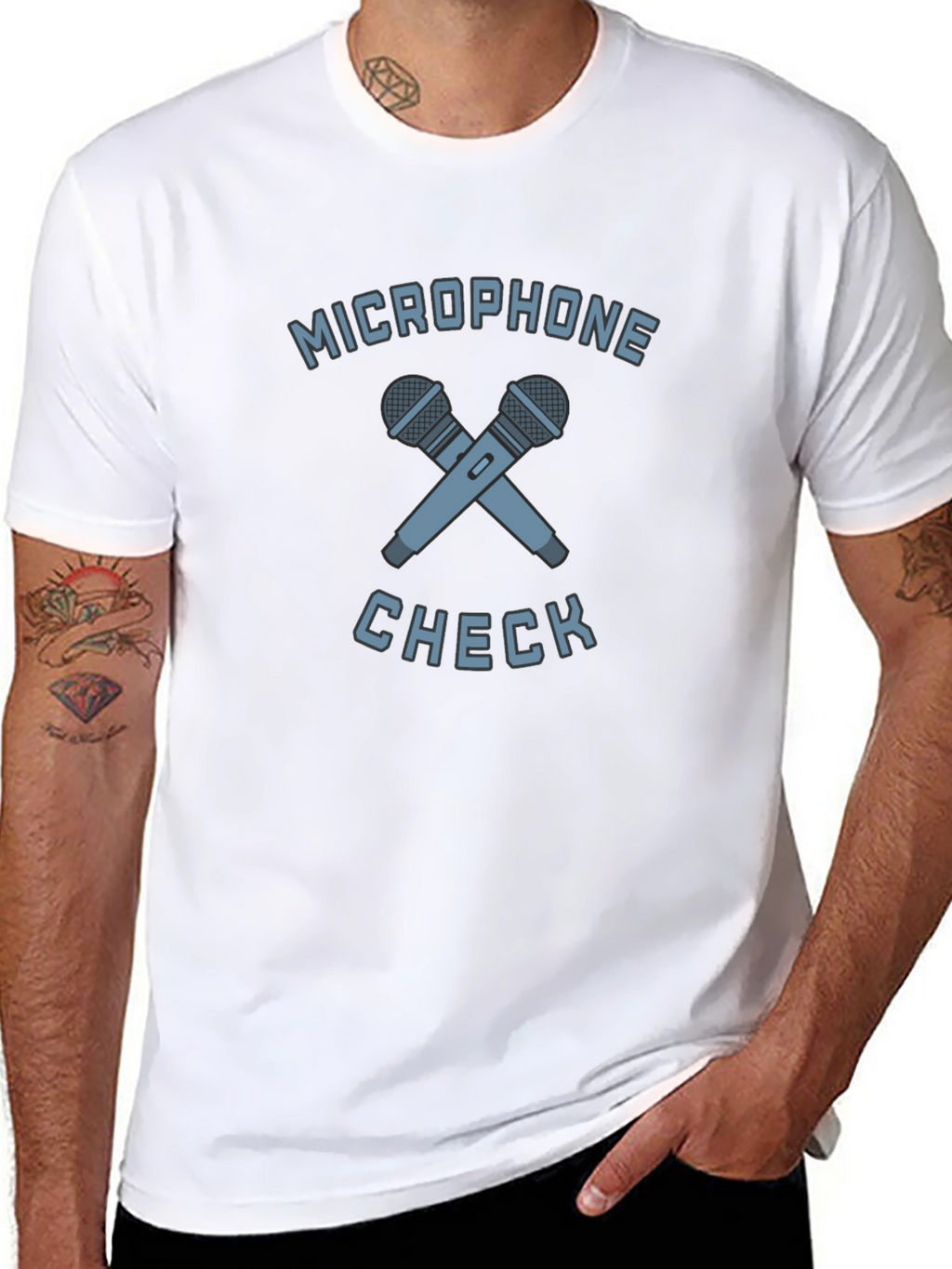 Microphone Check Graphic Tee
