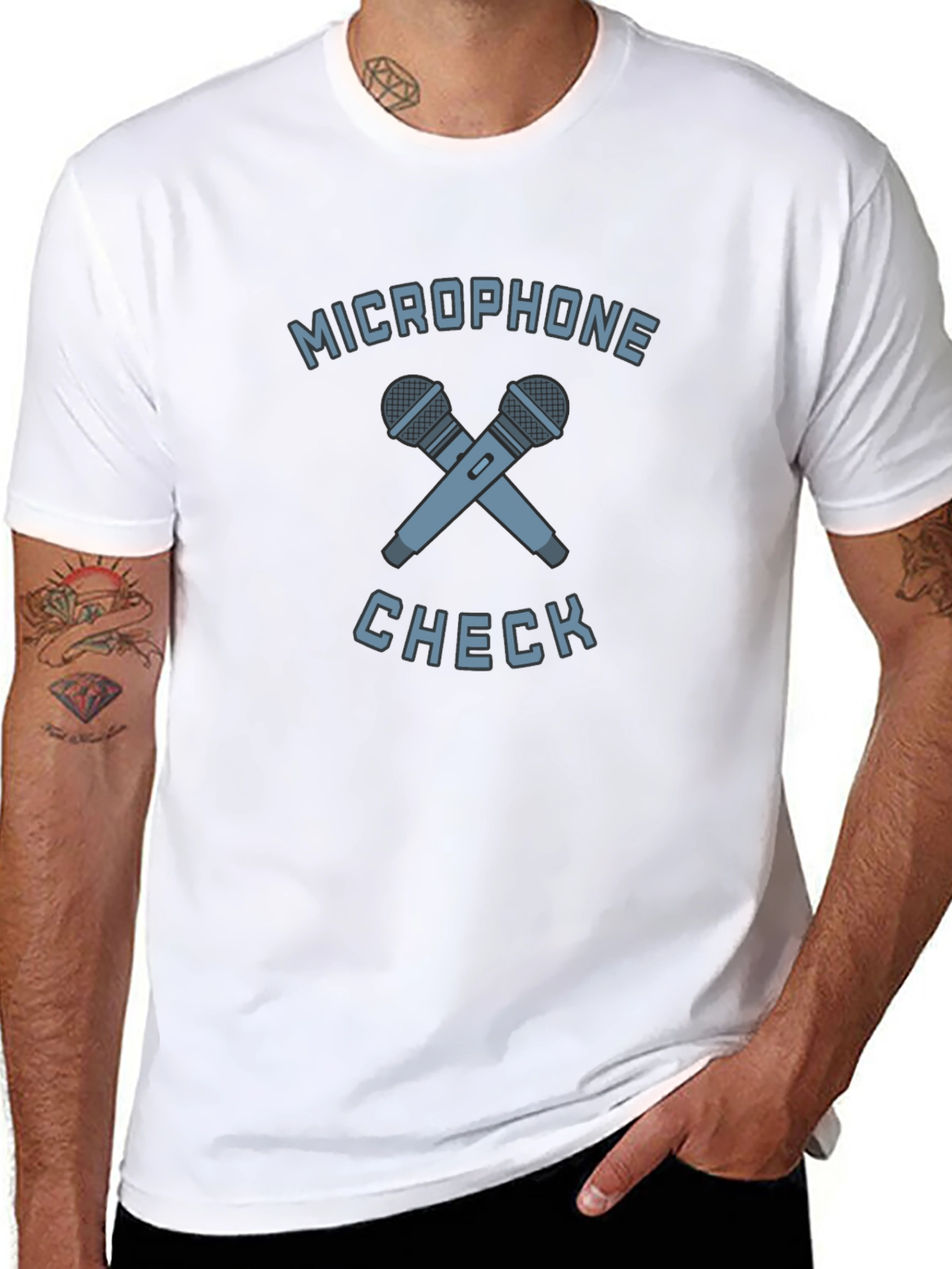 Microphone Check Graphic Tee