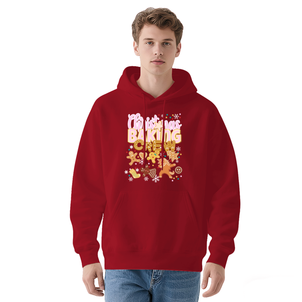 Christmas Baking Crew Hoodie - Holiday Kitchen Graphic Sweatshirt for Bakers
