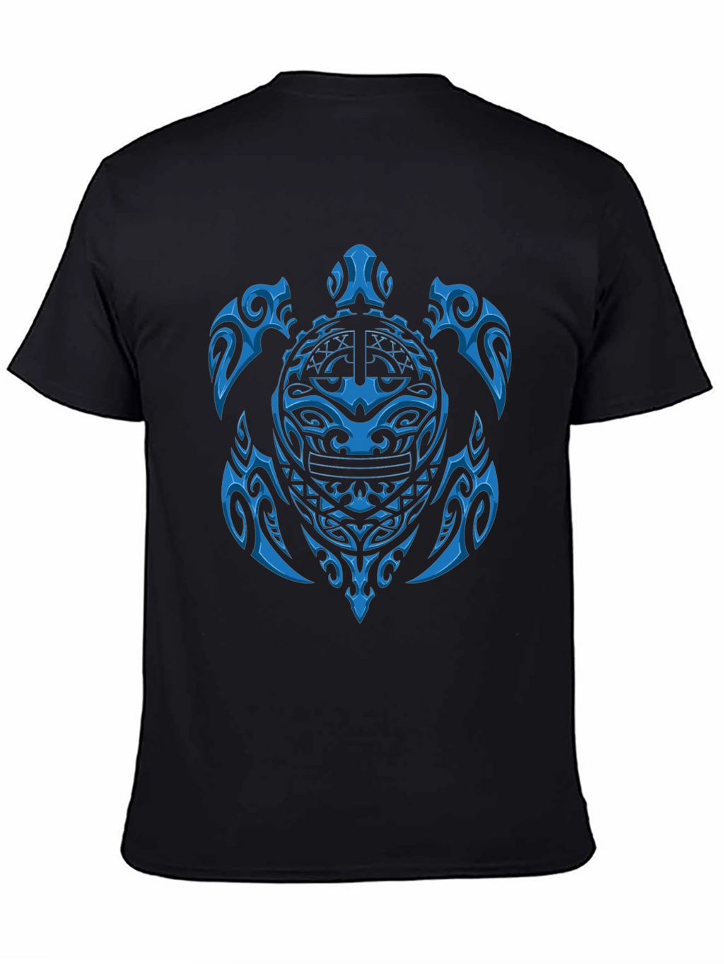 Tribal Turtle Graphic Tee - Black Casual Shirt