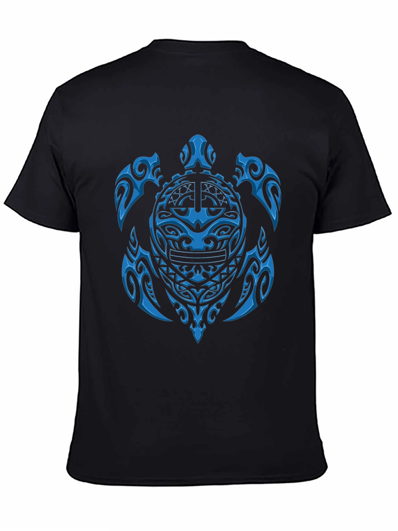 Tribal Turtle Graphic Tee - Black Casual Shirt