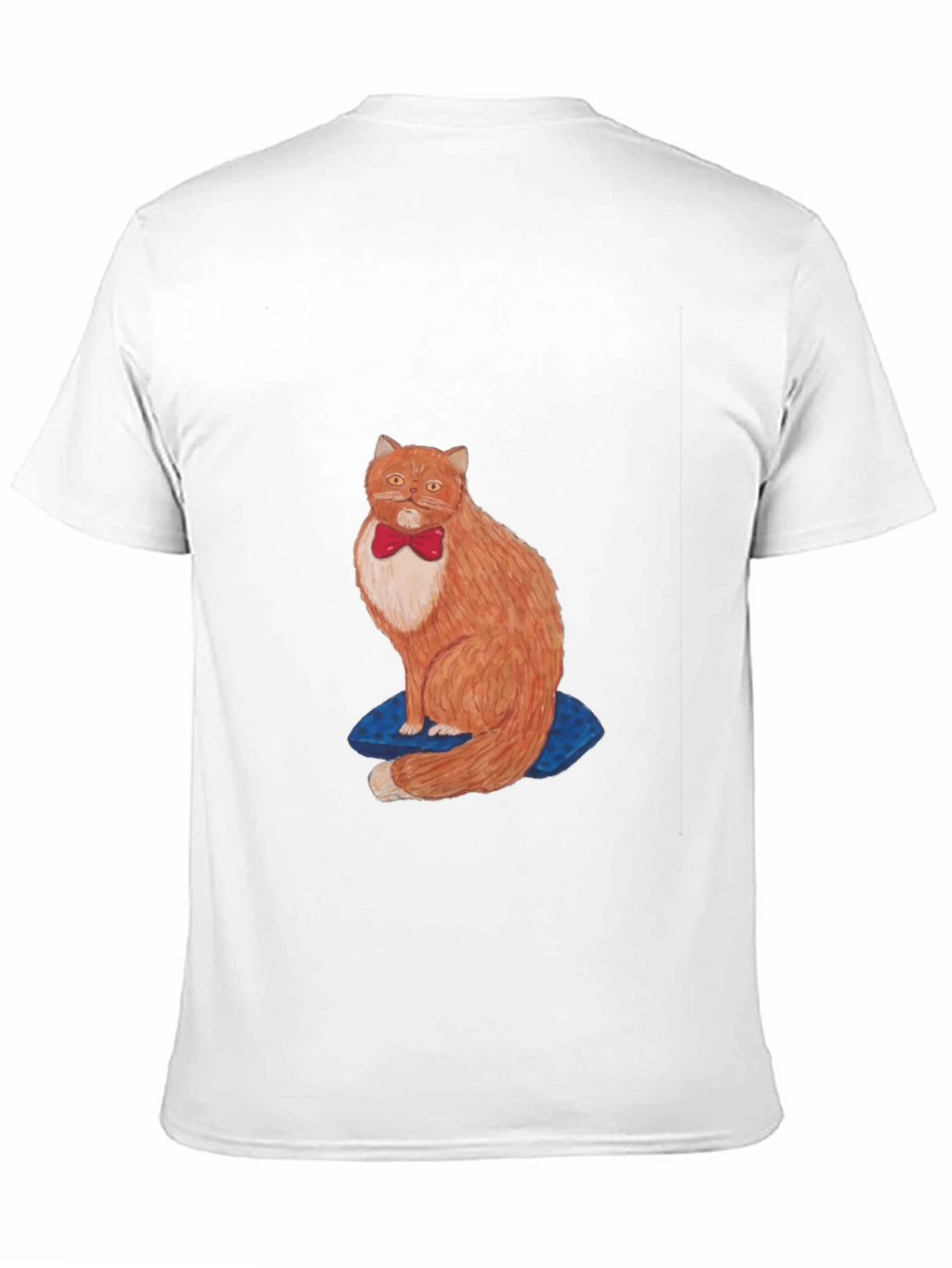 Cat with Bowtie Black T-Shirt