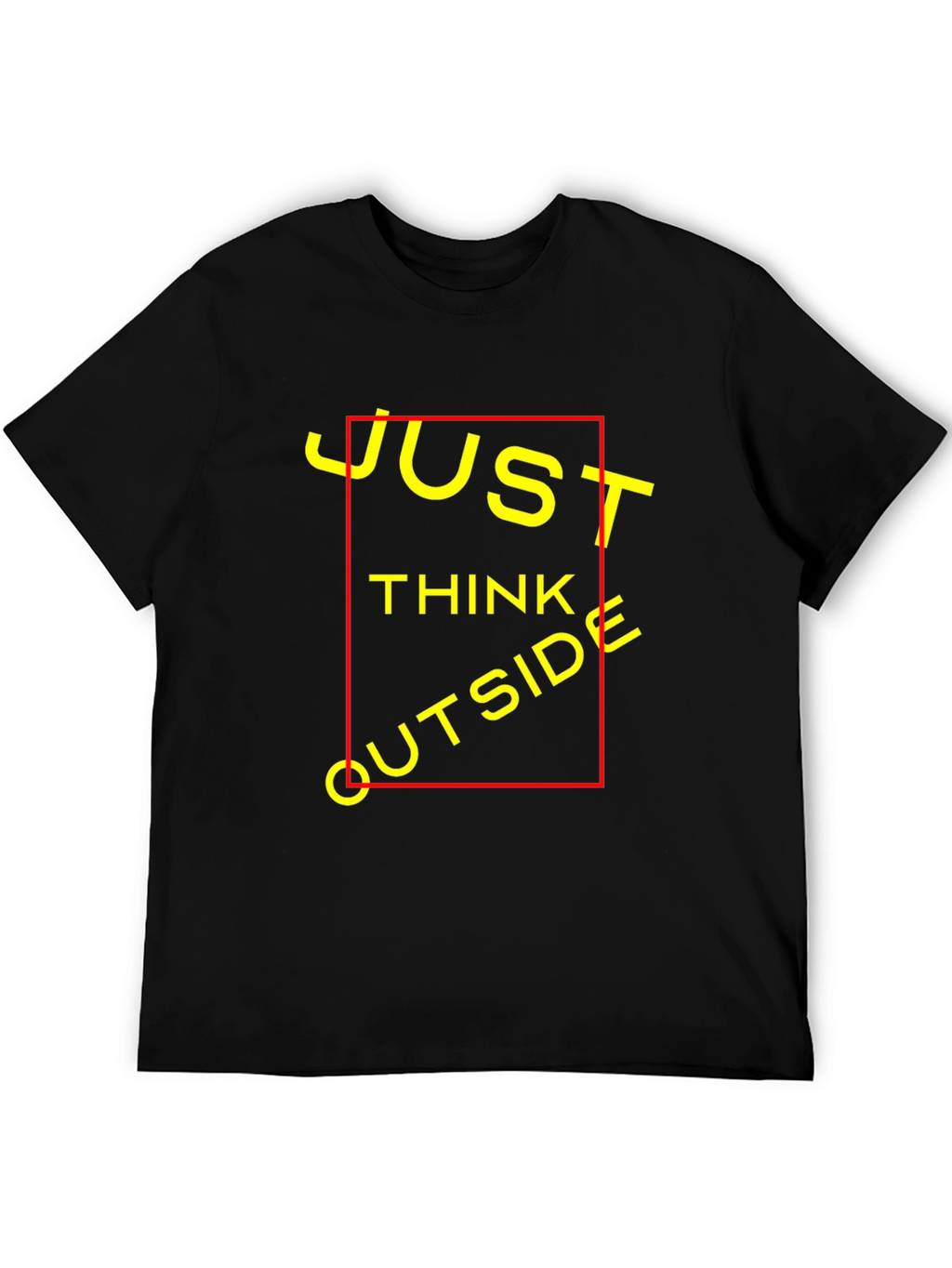 Just Think Outside T-Shirt - Black Crew Neck