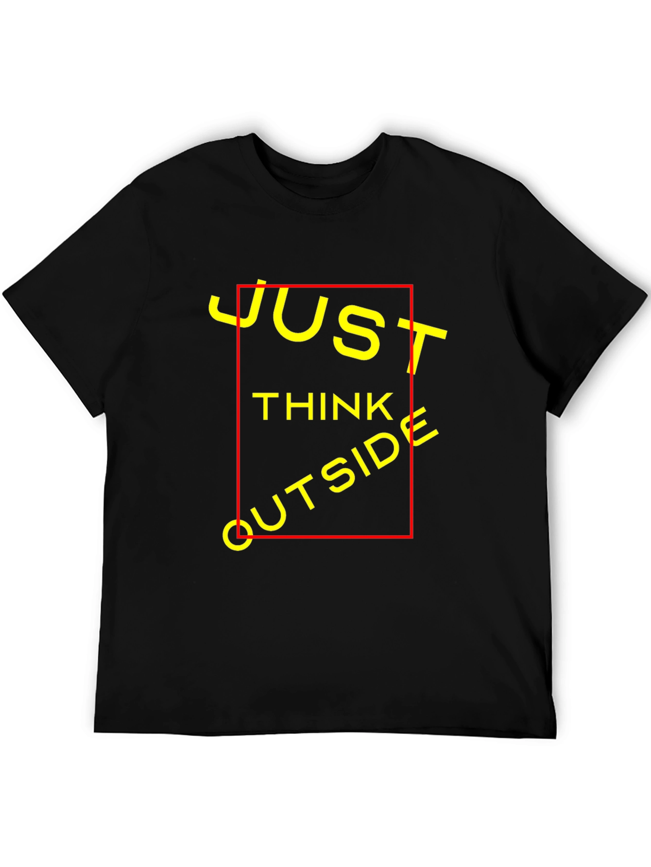 Just Think Outside T-Shirt - Black Crew Neck