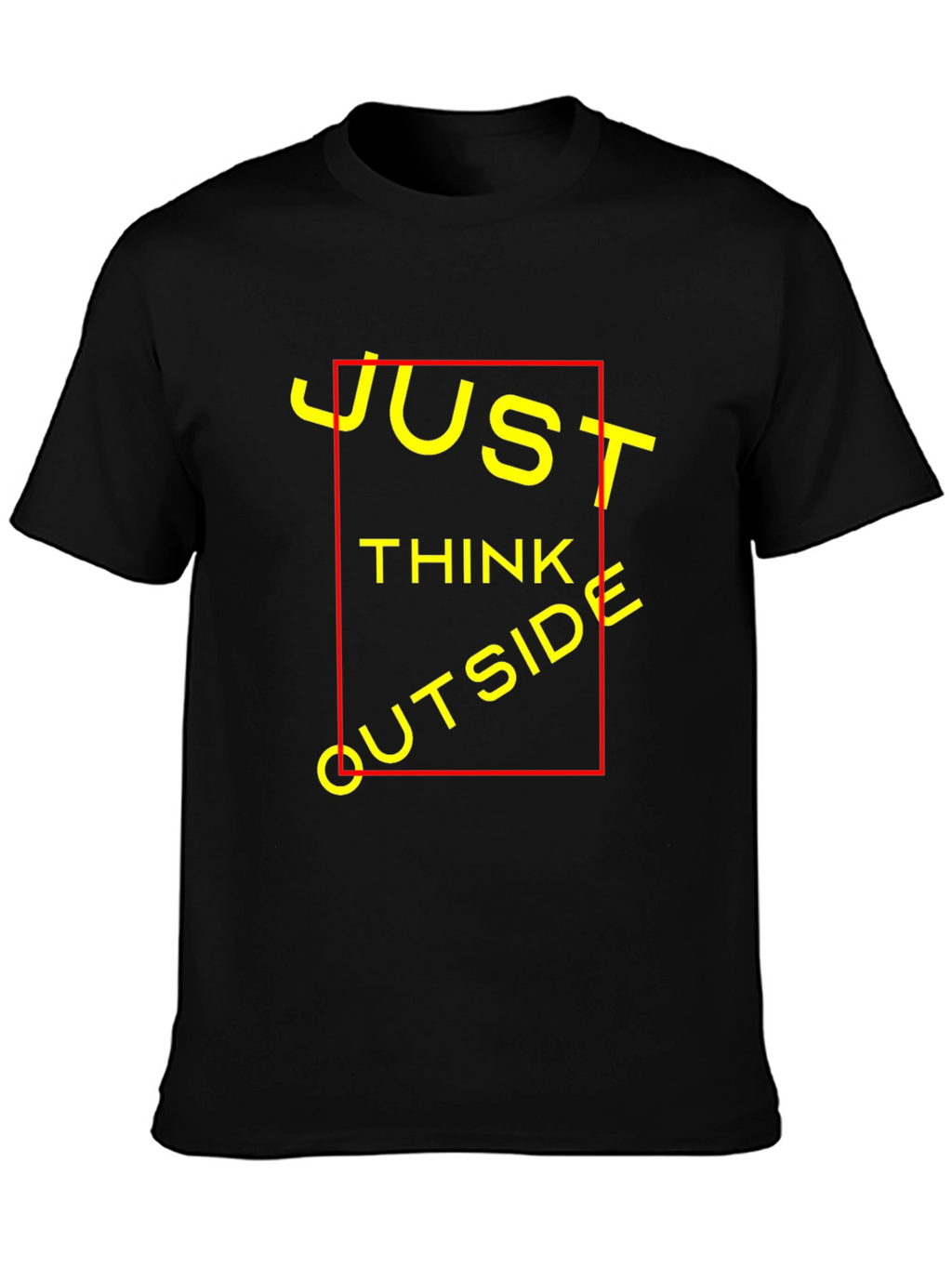 Just Think Outside T-Shirt - Black Crew Neck