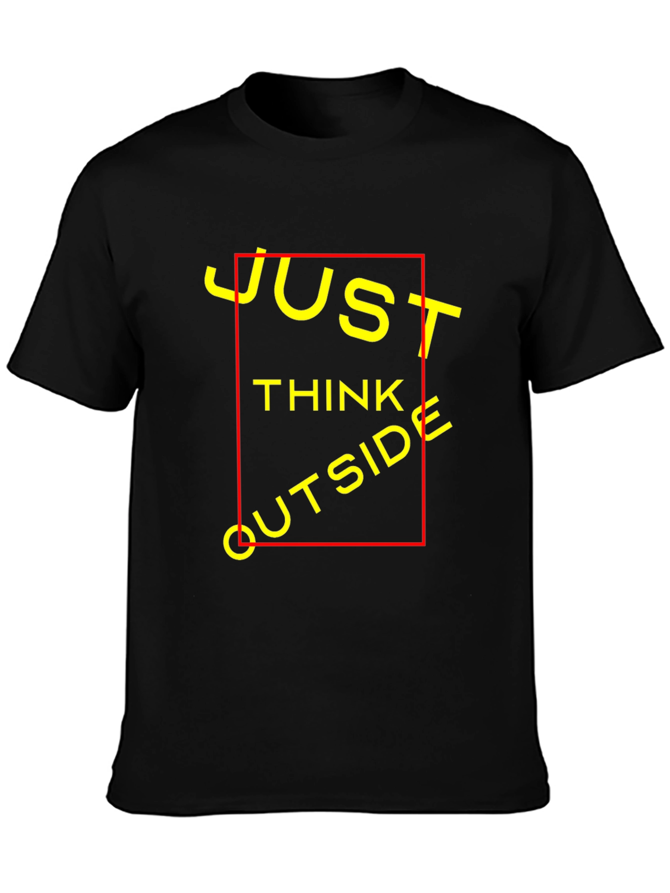 Just Think Outside T-Shirt - Black Crew Neck