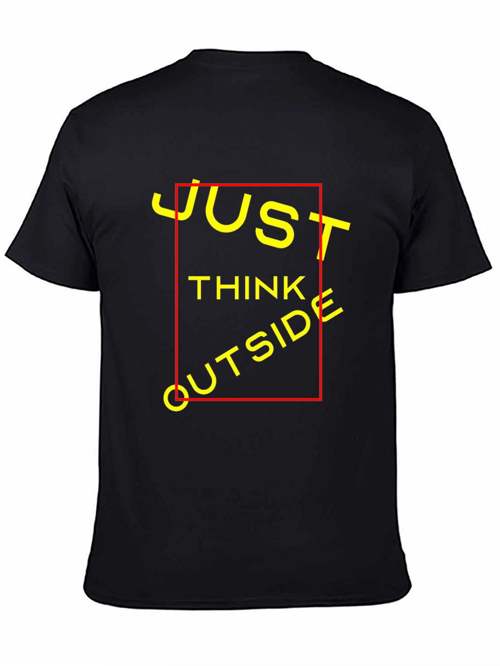 Just Think Outside T-Shirt - Black Crew Neck