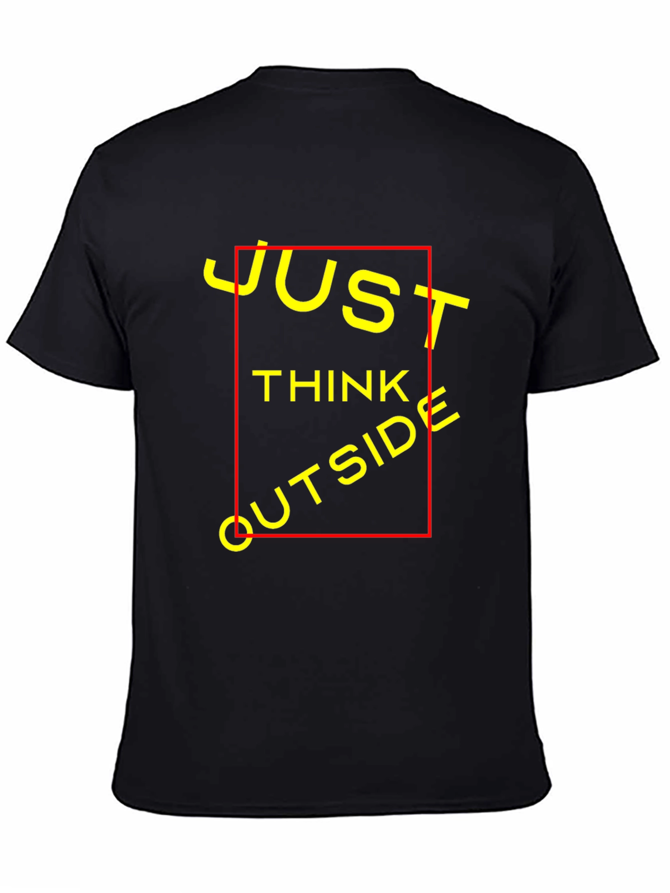 Just Think Outside T-Shirt - Black Crew Neck