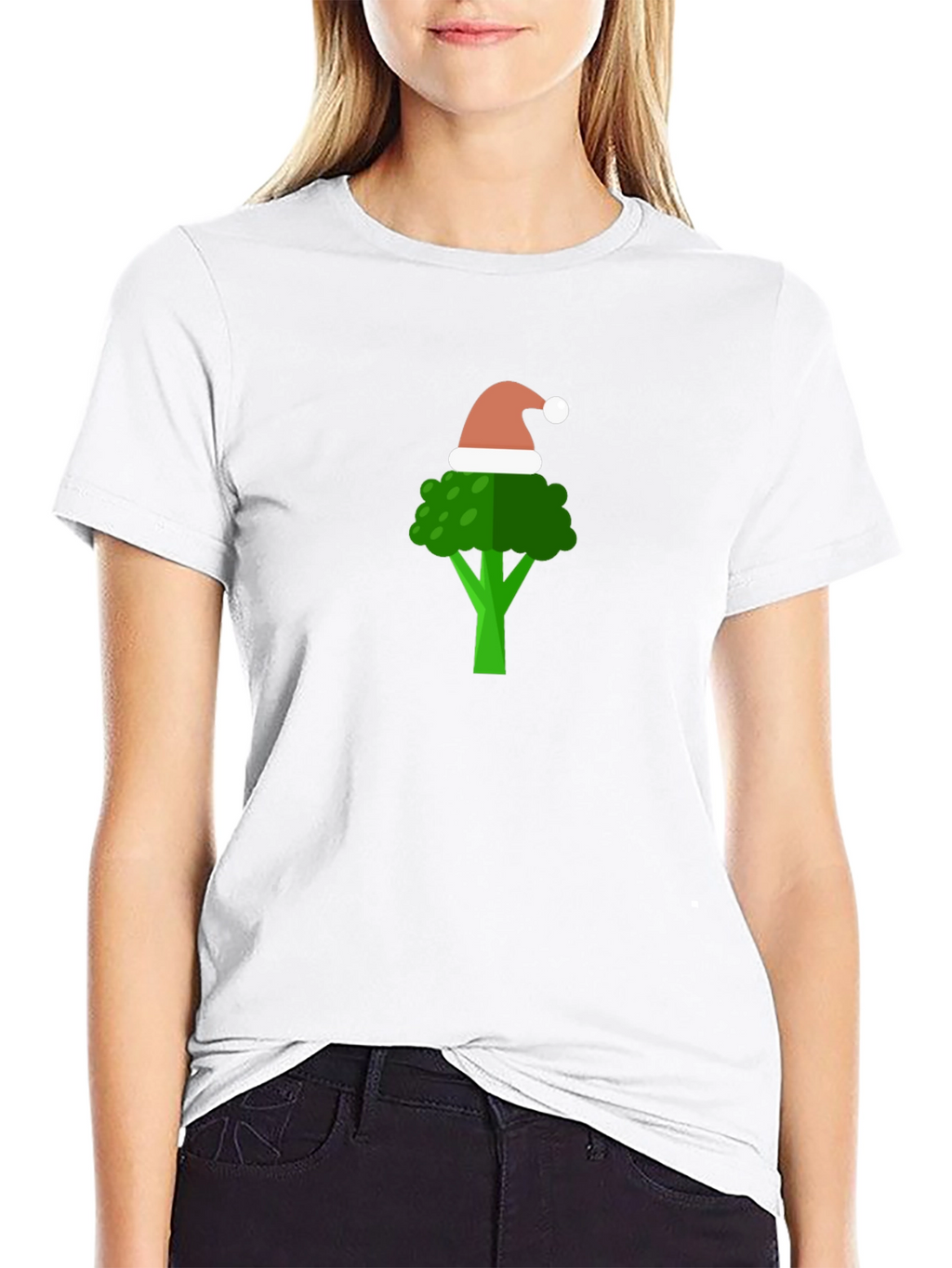 Festive Broccoli T-Shirt - Holiday Humor Tee