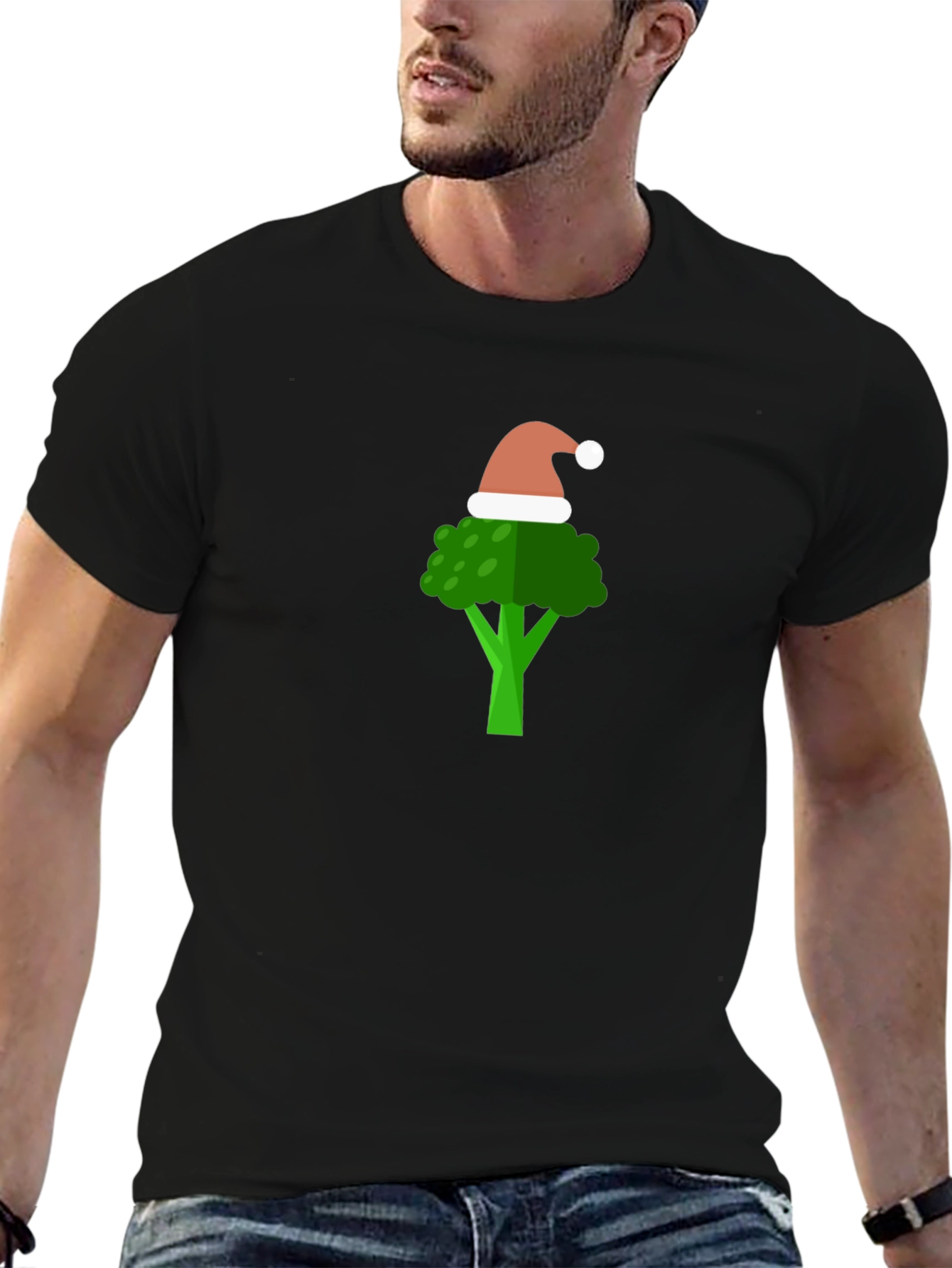 Festive Broccoli T-Shirt - Holiday Humor Tee