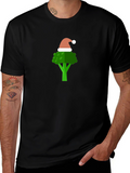 Festive Broccoli T-Shirt - Holiday Humor Tee
