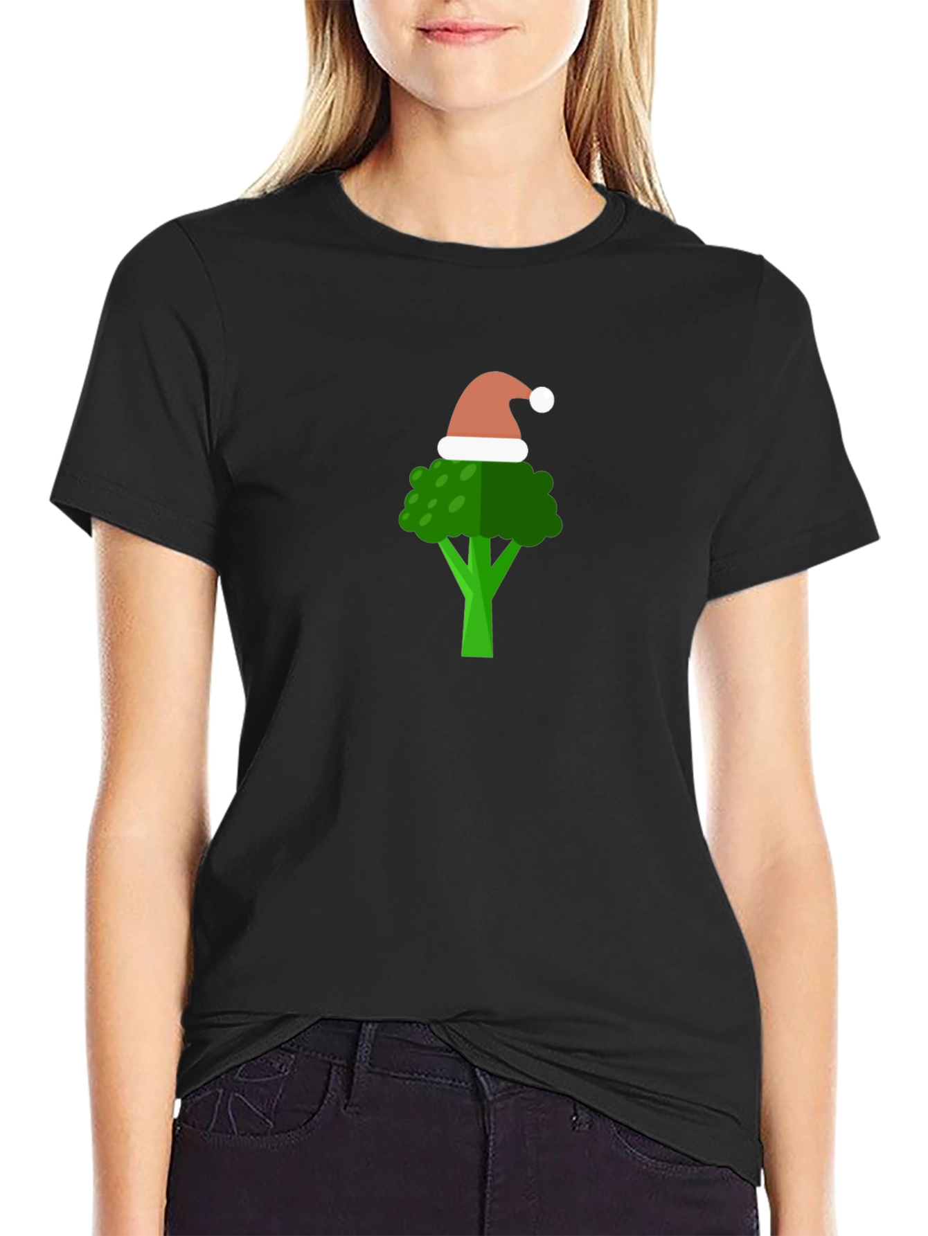 Festive Broccoli T-Shirt - Holiday Humor Tee