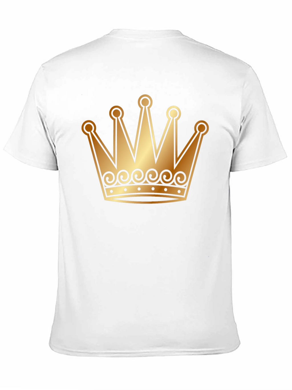 Golden Crown Graphic T-Shirt - Black Tee