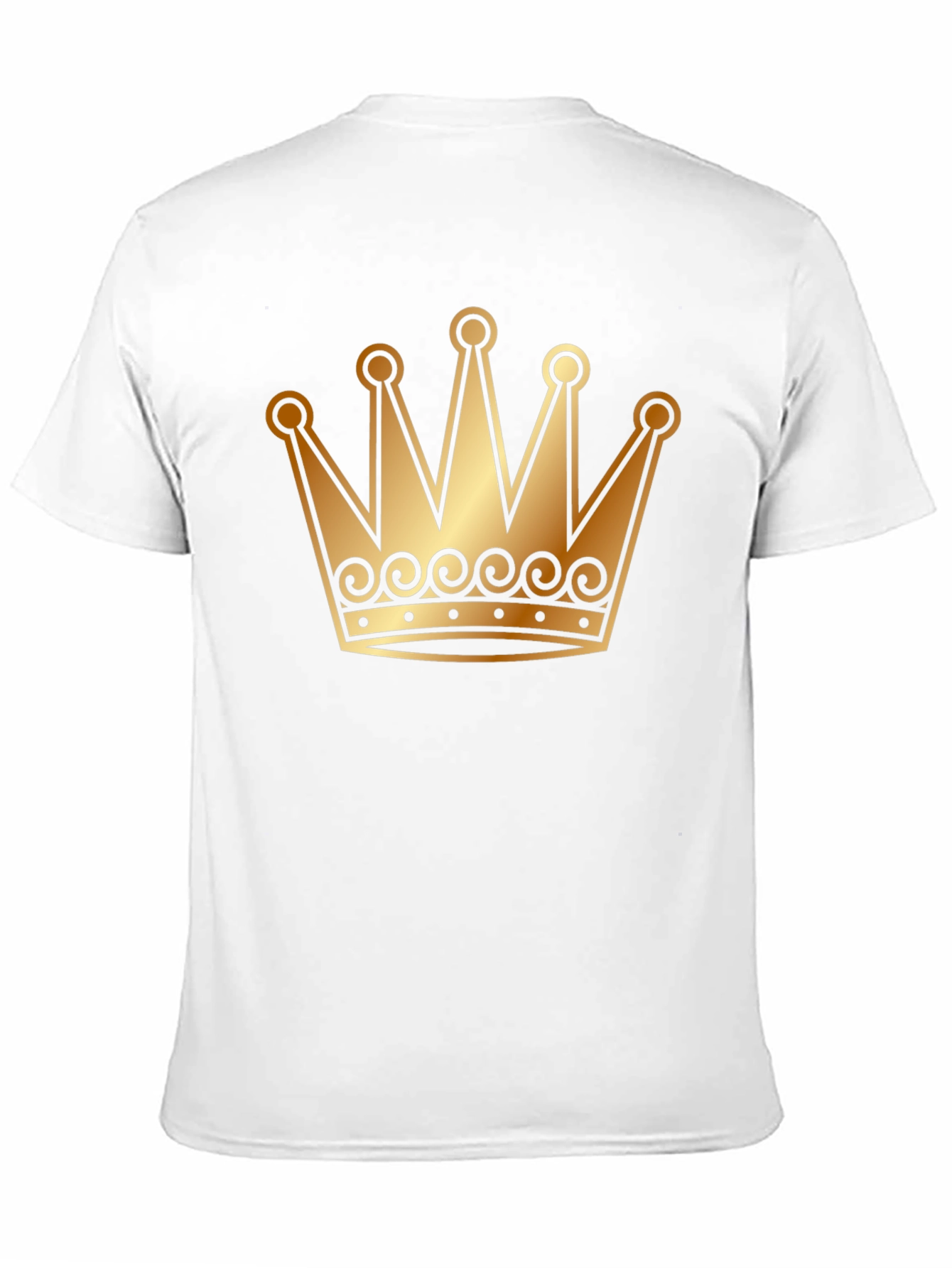 Golden Crown Graphic T-Shirt - Black Tee