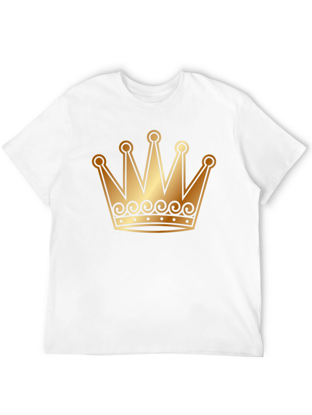 Golden Crown Graphic T-Shirt - Black Tee