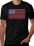 American Flag Graphic Tee - Patriotic Style