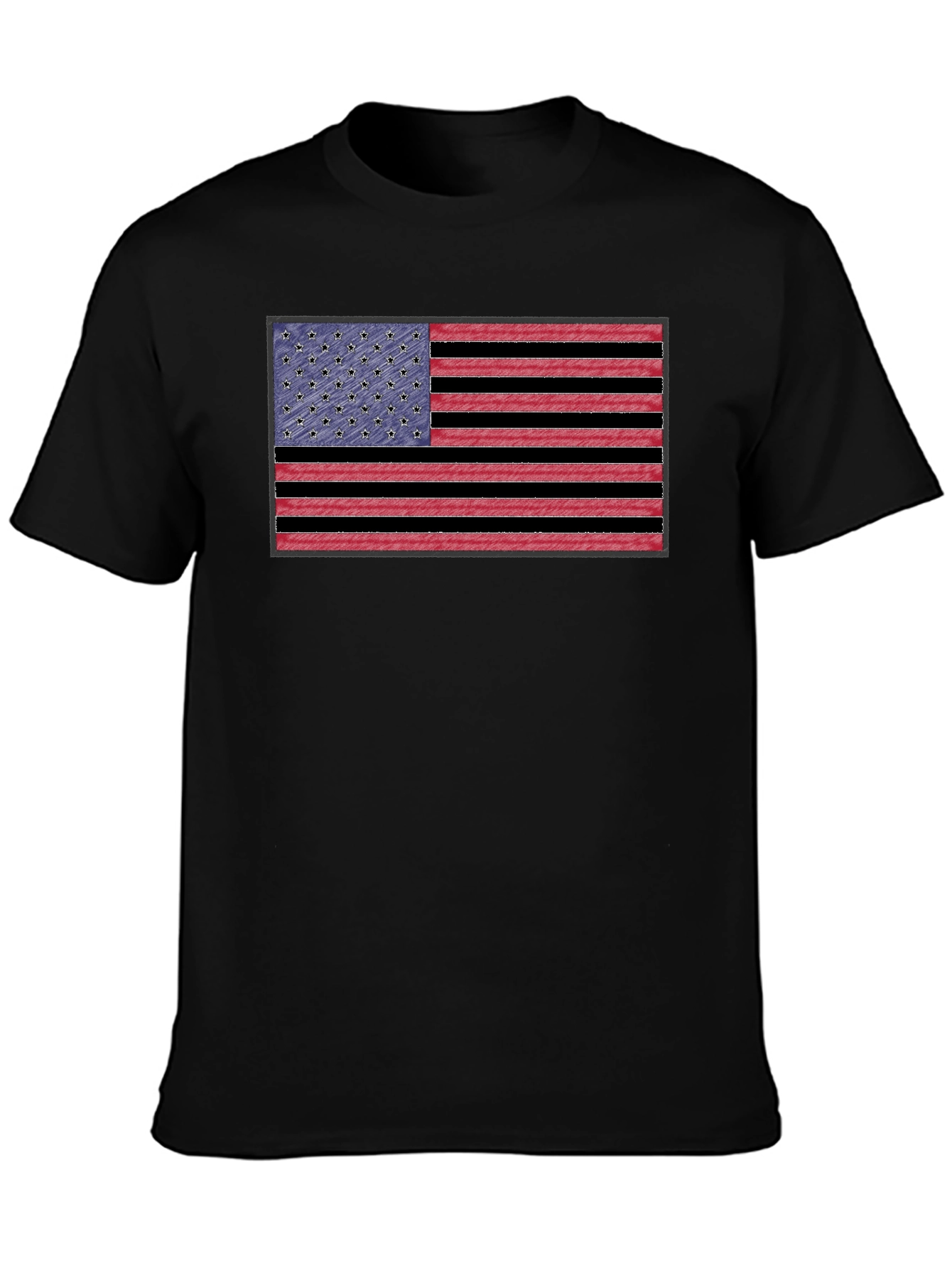 American Flag Graphic Tee - Patriotic Style