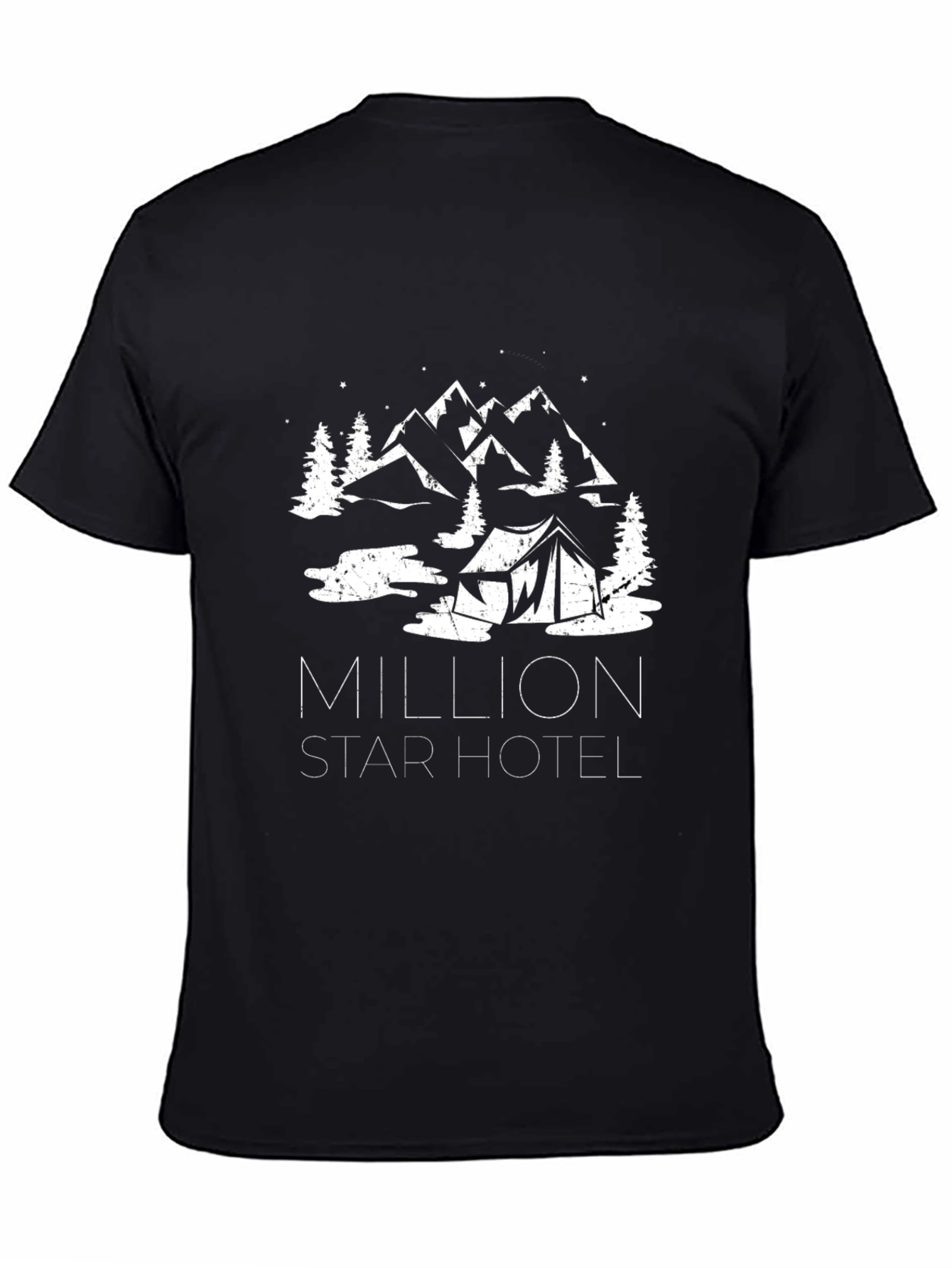 Million Star Hotel Camping Graphic Tee