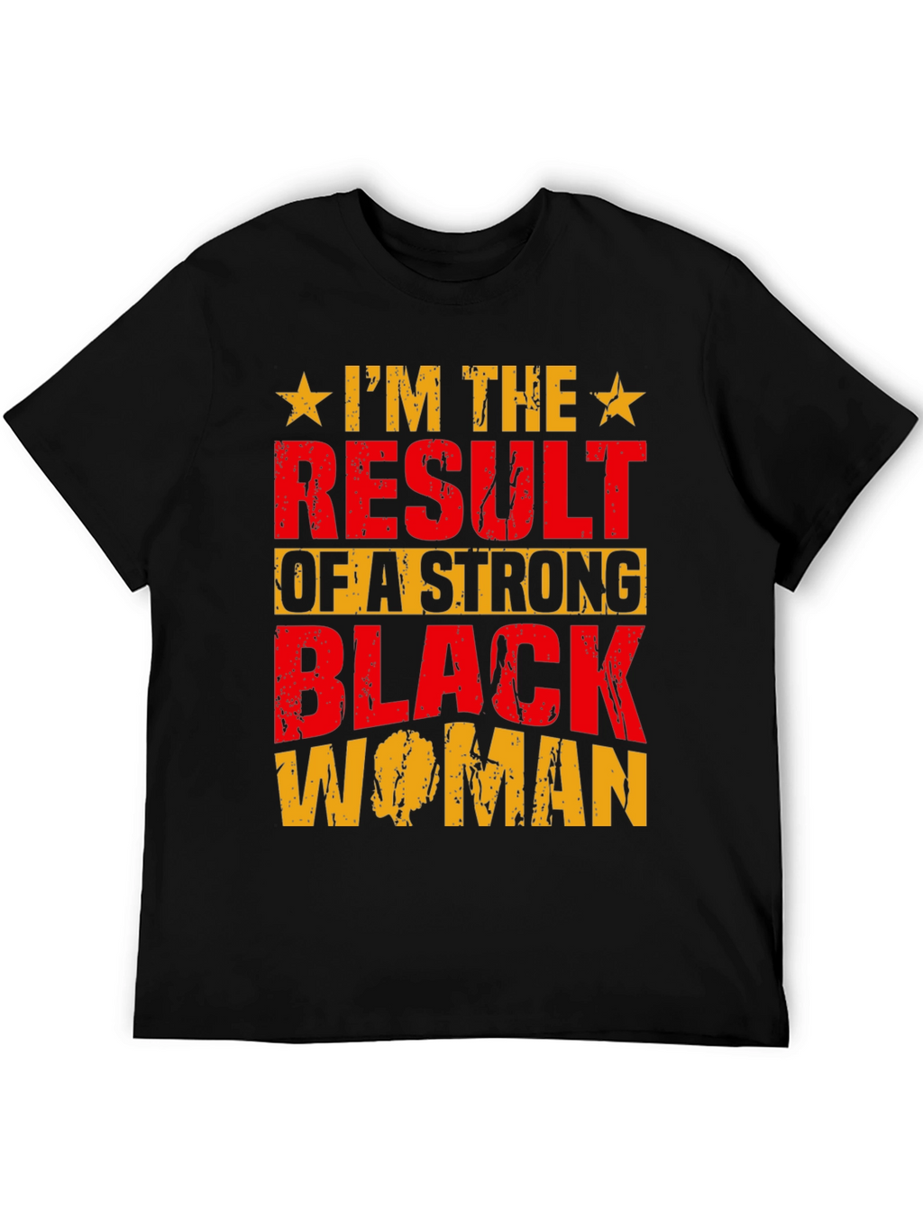 Strong Black Woman Graphic Tee - Black