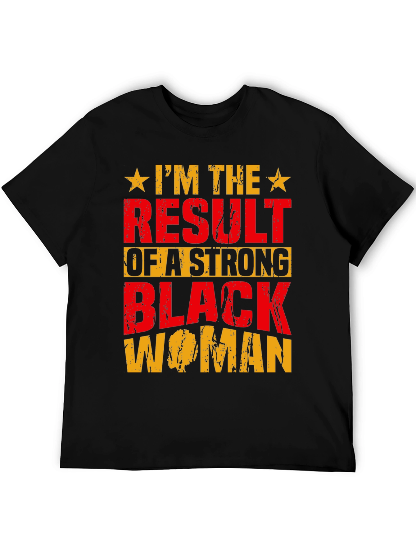 Strong Black Woman Graphic Tee - Black