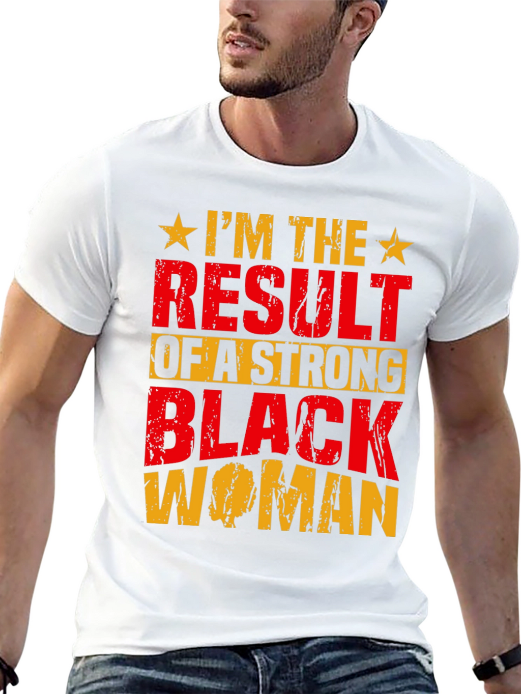 Strong Black Woman Graphic Tee - Black