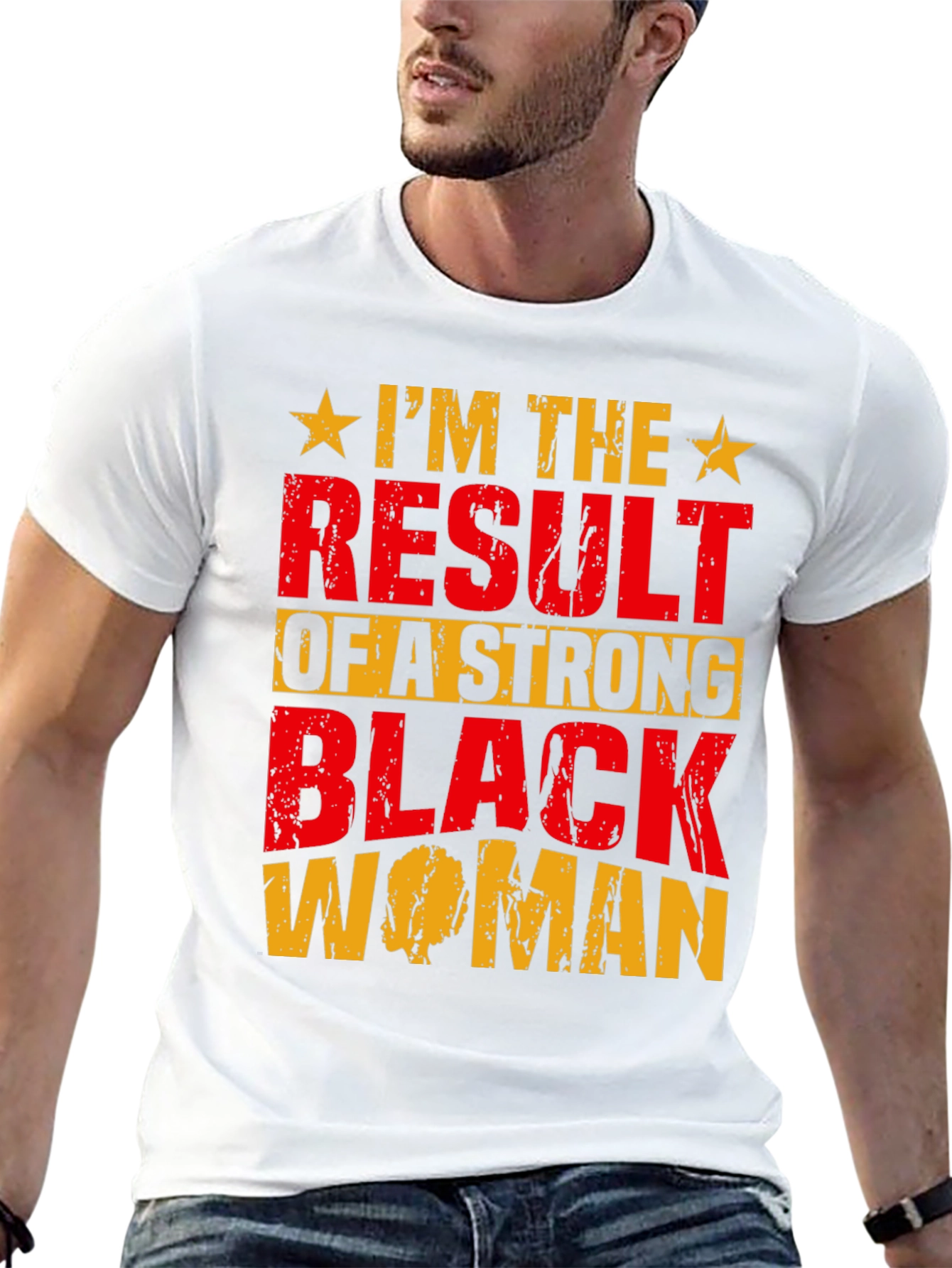 Strong Black Woman Graphic Tee - Black