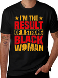 Strong Black Woman Graphic Tee - Black