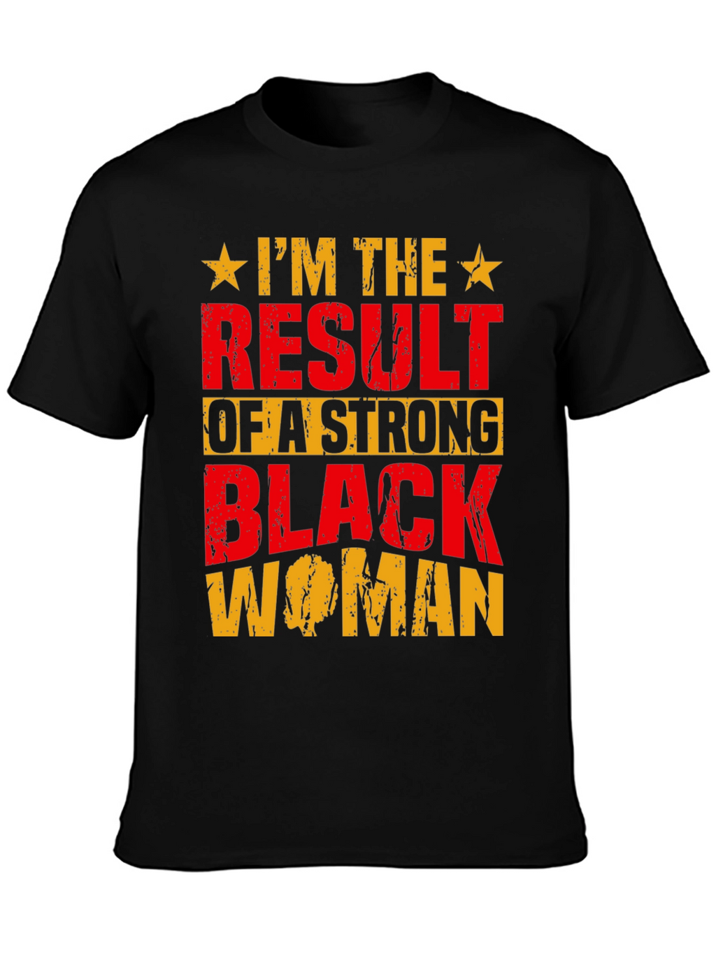 Strong Black Woman Graphic Tee - Black