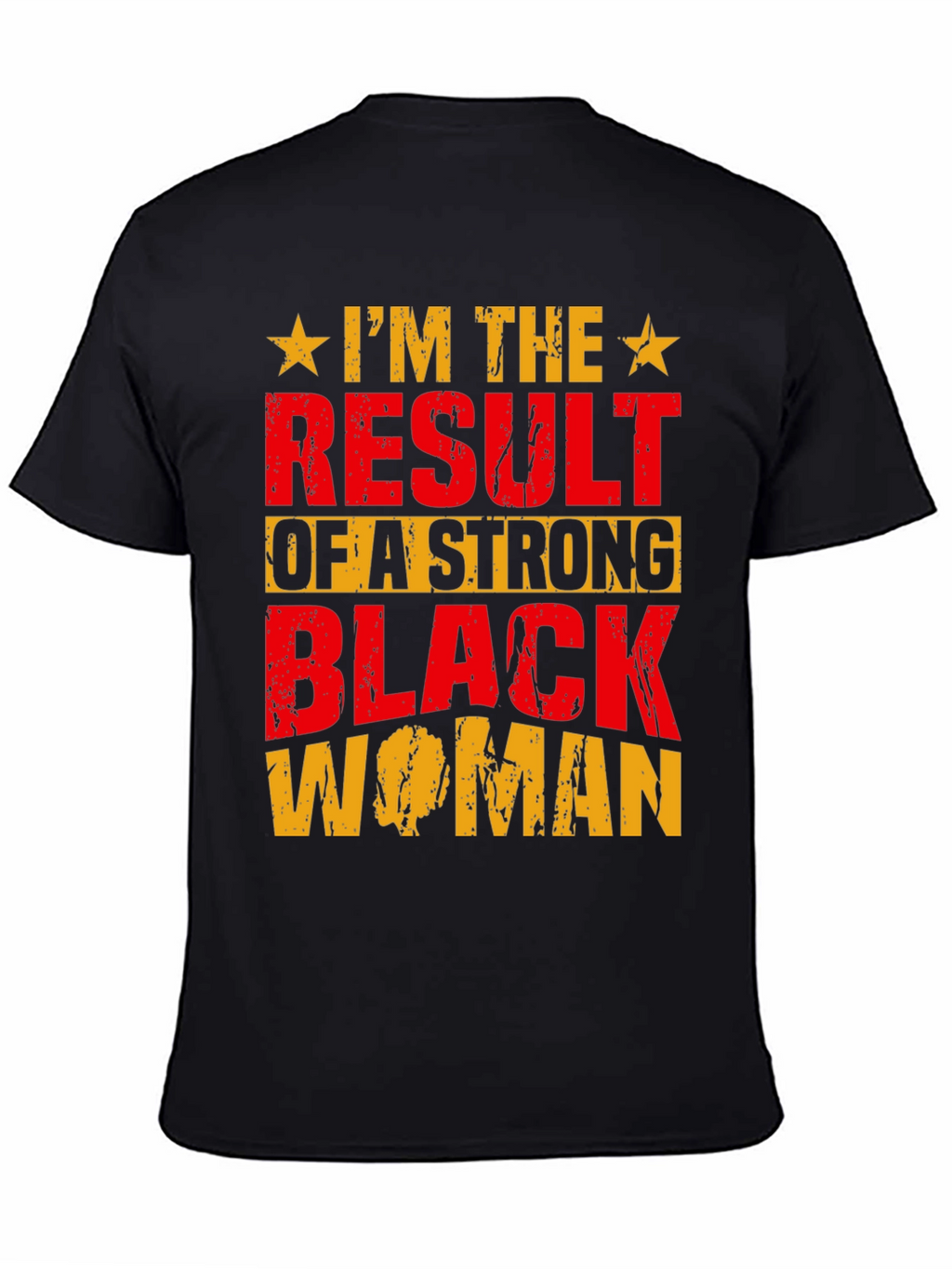 Strong Black Woman Graphic Tee - Black