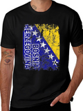 Bosnia Herzegovina Flag Graphic T-Shirt